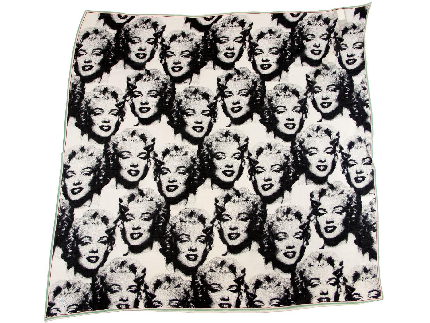 Pile ANDY WARHOL Marilyn Monroe Pop Art Scarf