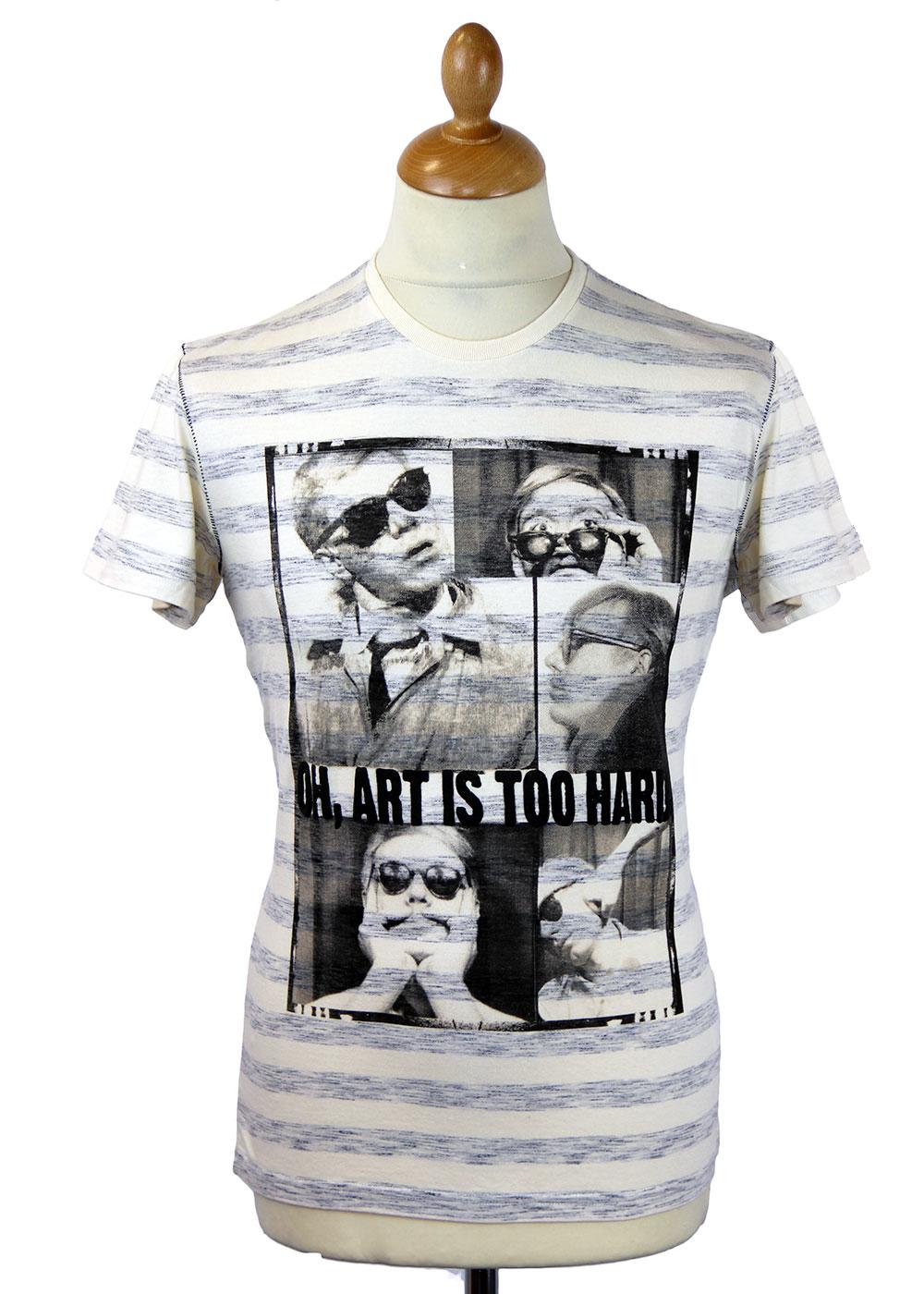 Brooklyn ANDY WARHOL by PEPE Retro Stripe T-Shirt