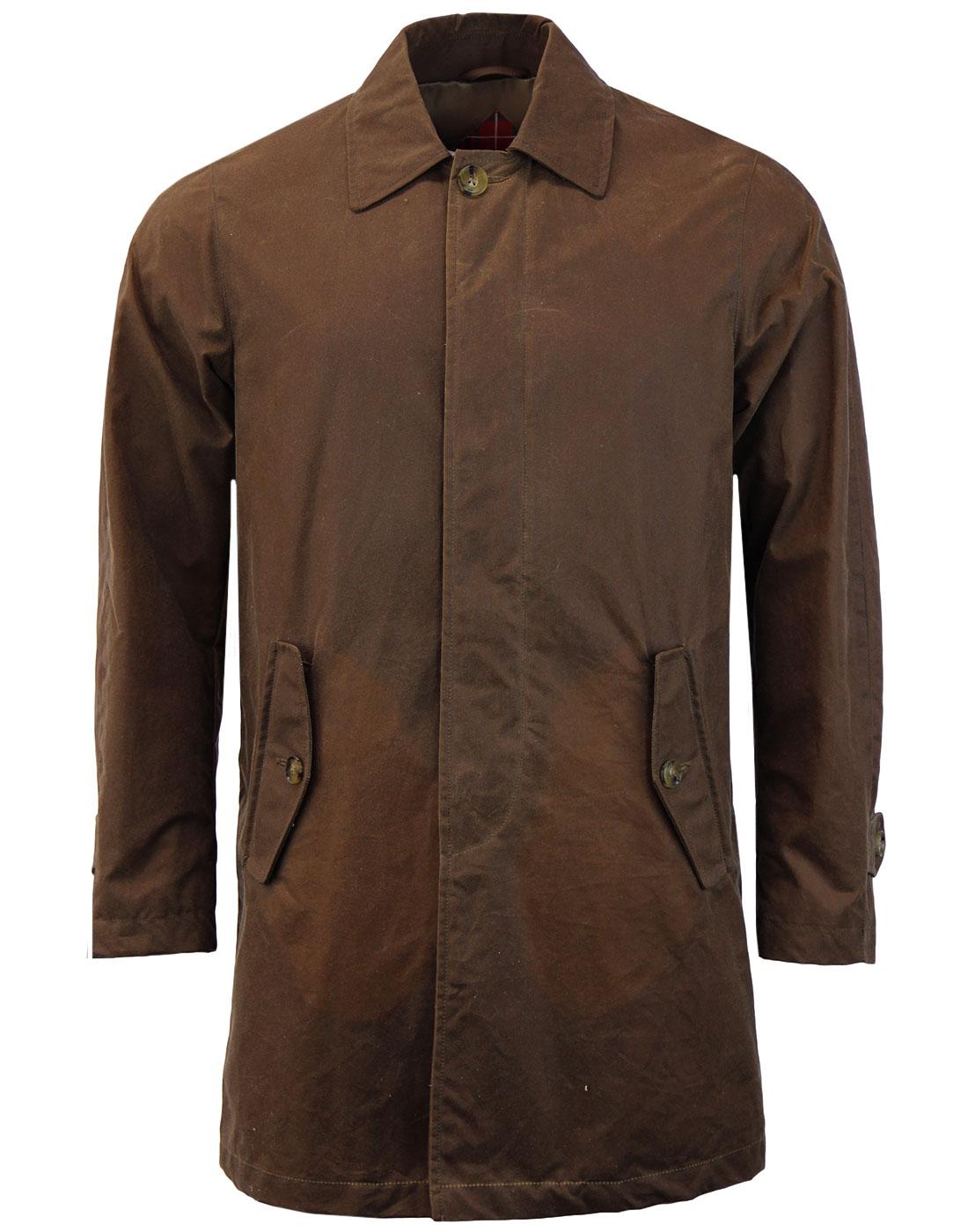 BARACUTA G10 Winter 60s Mod Waxed Cotton Mac Coat