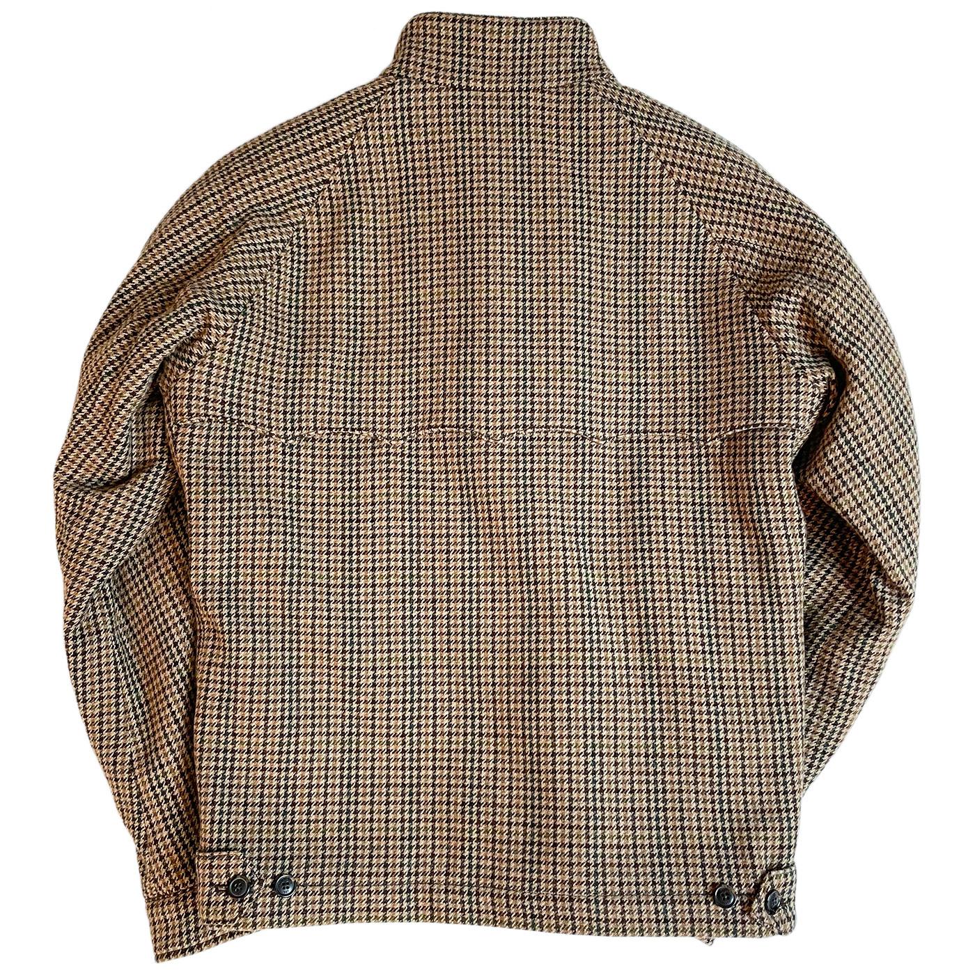 BARACUTA G4 Wool Abraham Moon Houndstooth Jacket Brown