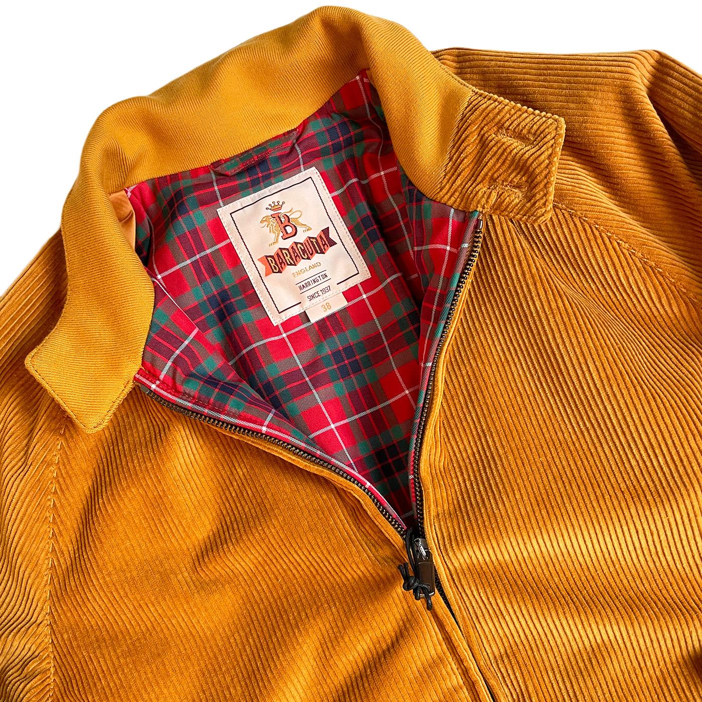 BARACUTA G9 AF Classic Cord 60s Mod Harrington in Honey