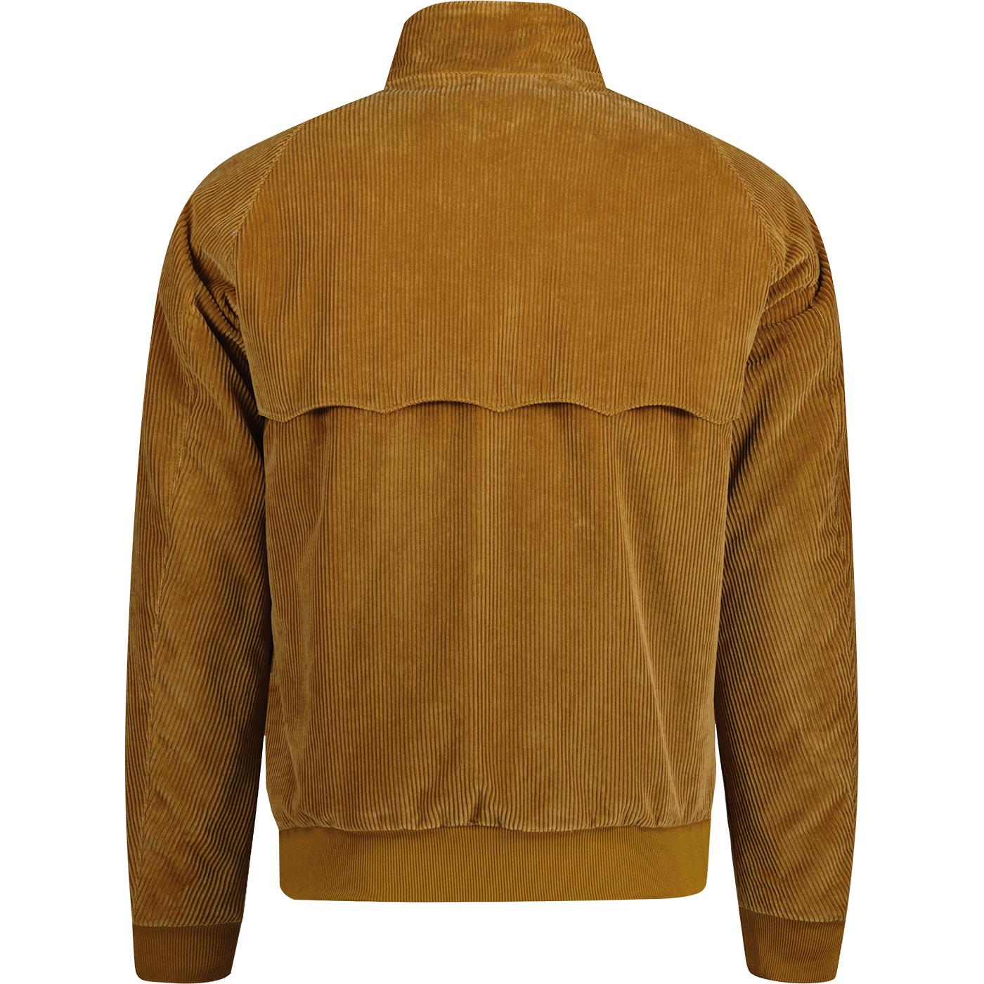 Baracuta G9 Classic Cord Harrington Jacket in Ochre