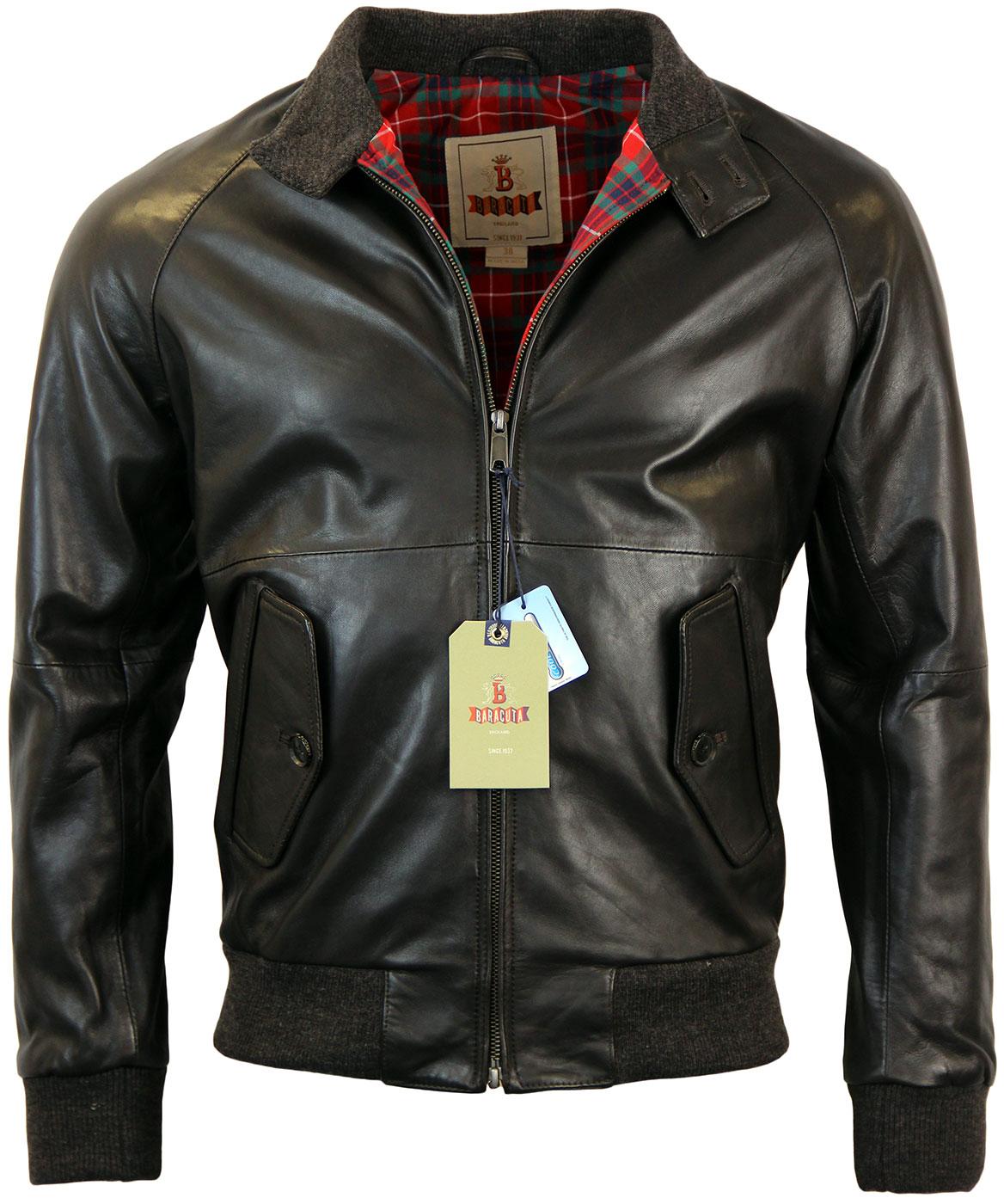 BARACUTA G9 Original Leather Harrington Dark Brown