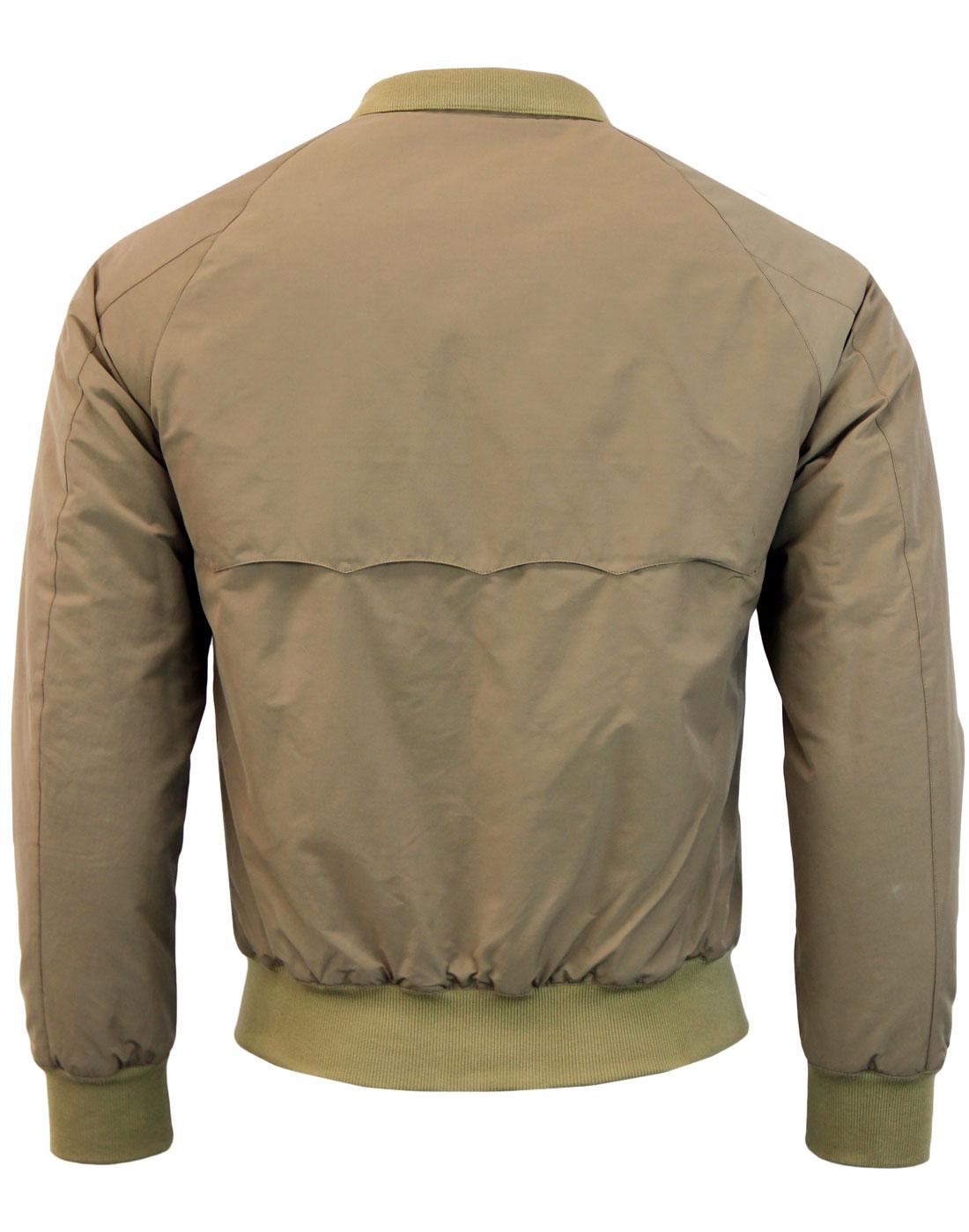 BARACUTA G9 Thermal Padded Retro 60s Mod Harrington Jacket in Tan