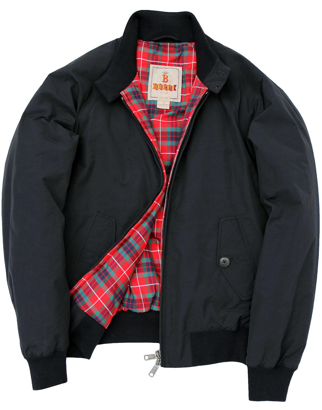 BARACUTA G9 Thermal Padded 60s Mod Harrington Jacket in Dark Navy