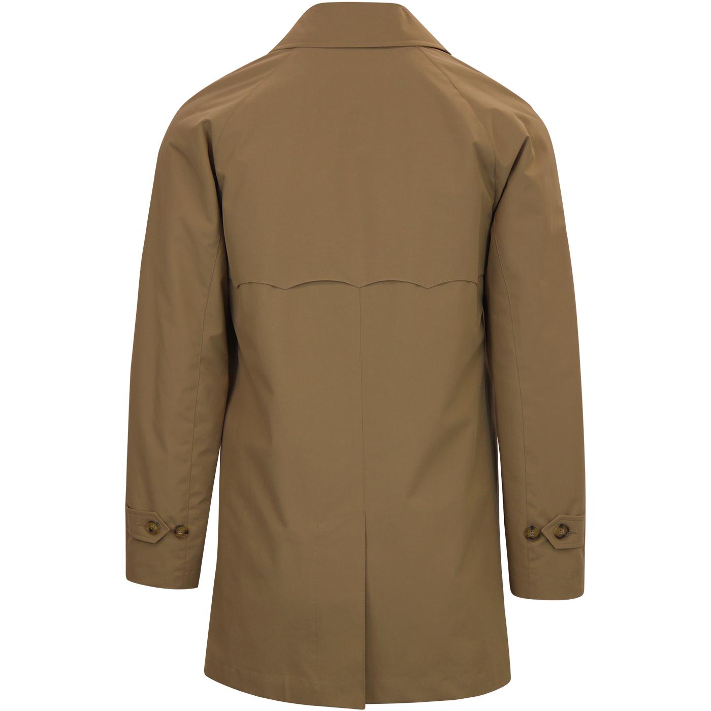 BARACUTA G10 Men's Made in England Mac Raincoat in Tan