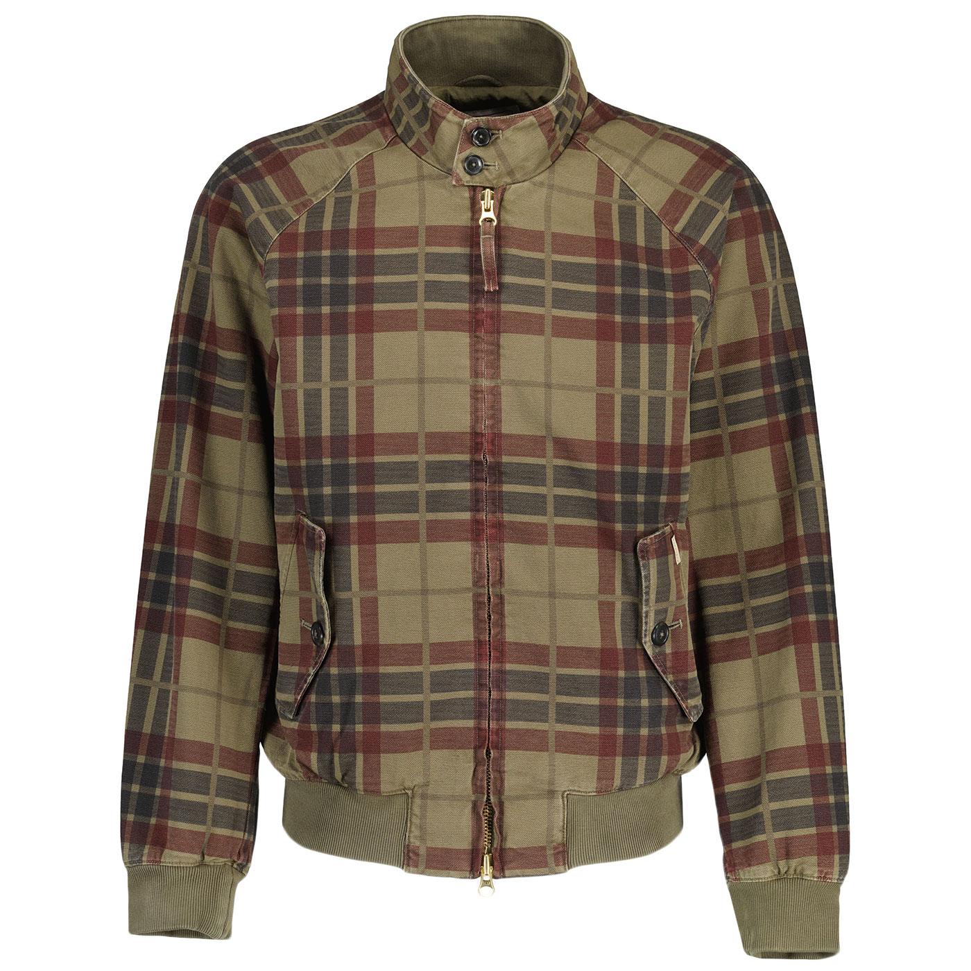 Baracuta Canvas GD G9 Tartan Harrington Jacket 