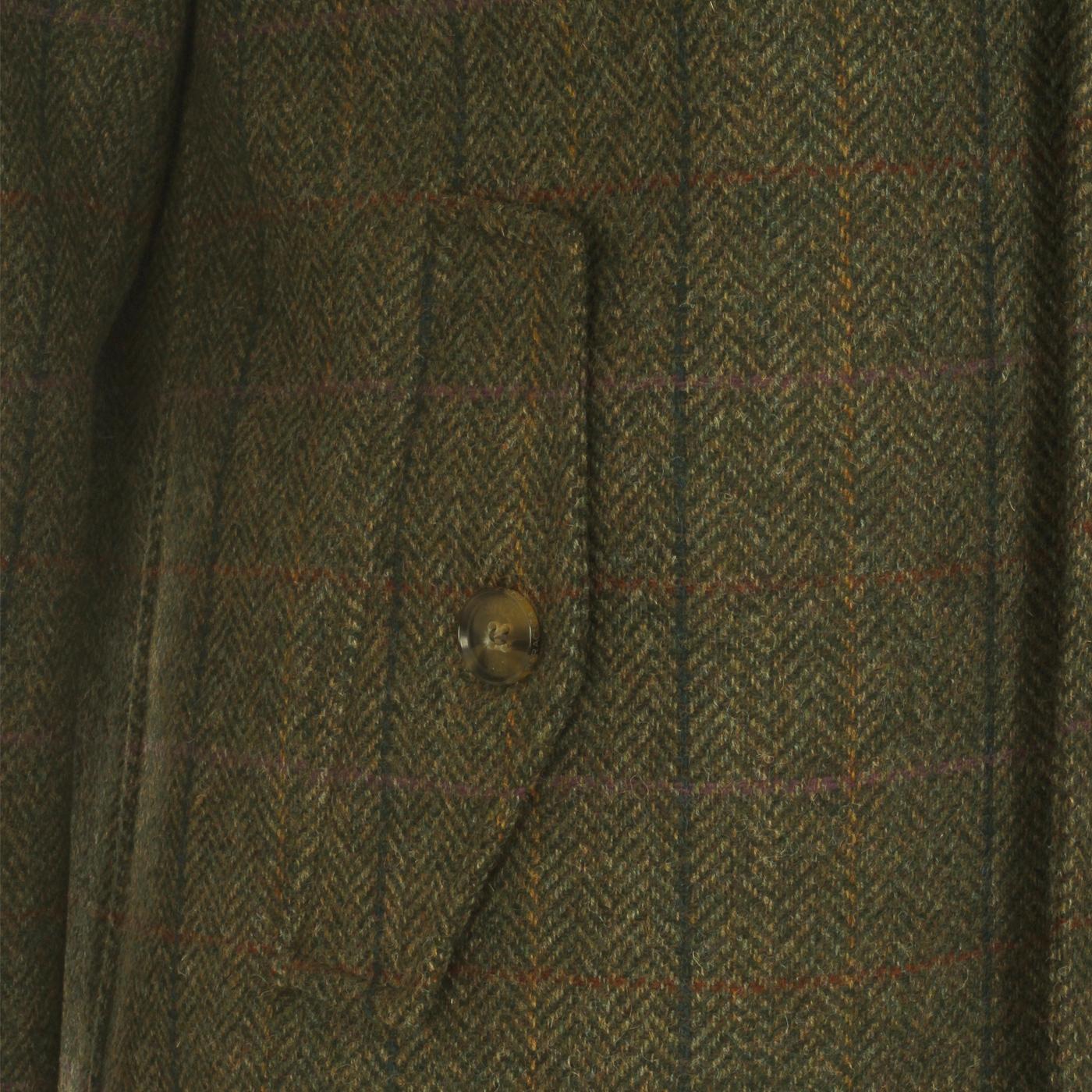 BARACUTA G10 Authentic Fit Tech Shetland Tartan Coat Green
