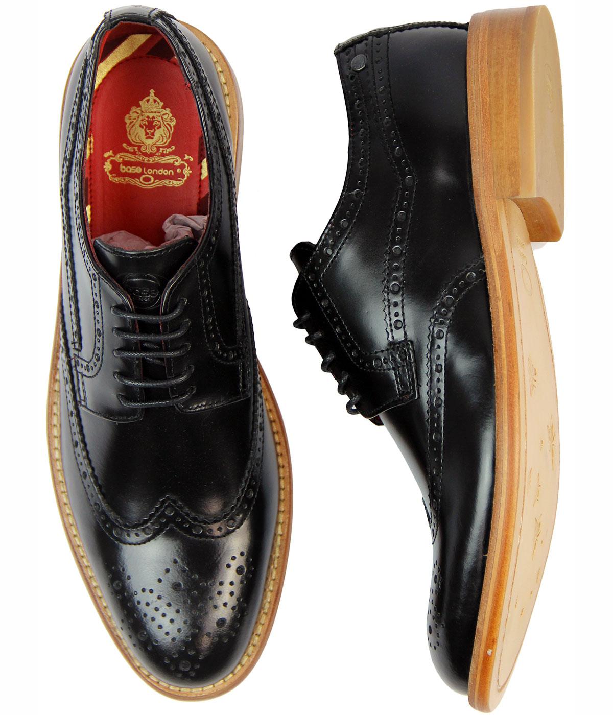 men's high shine brogues