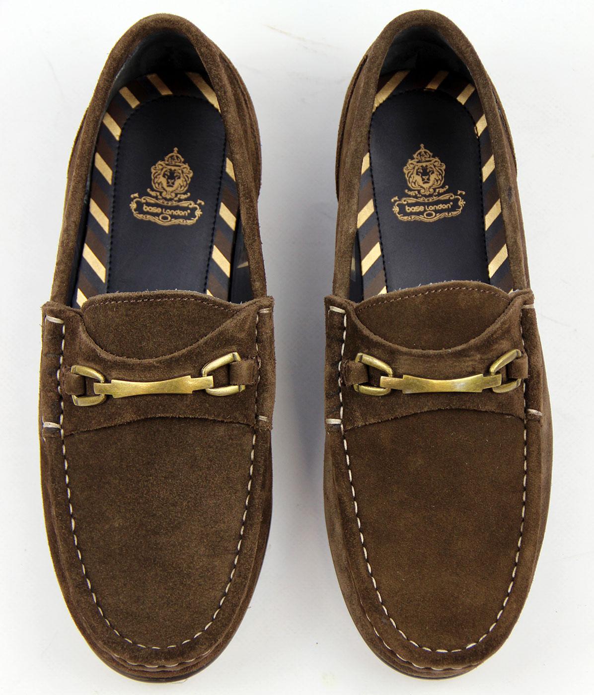 base london brown loafers
