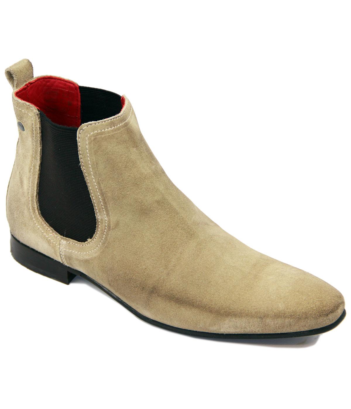 Thread BASE LONDON Mod Greasy Suede Chelsea Boots