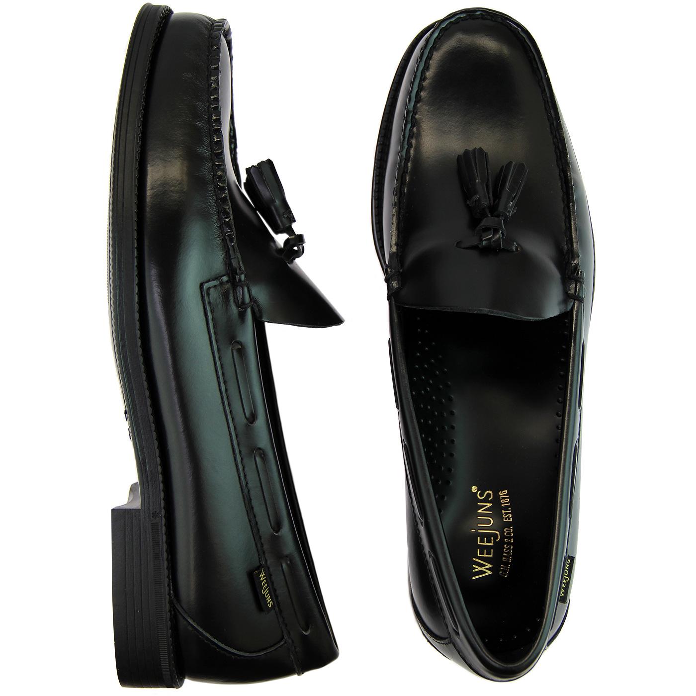 easy weejuns penny loafers black leather