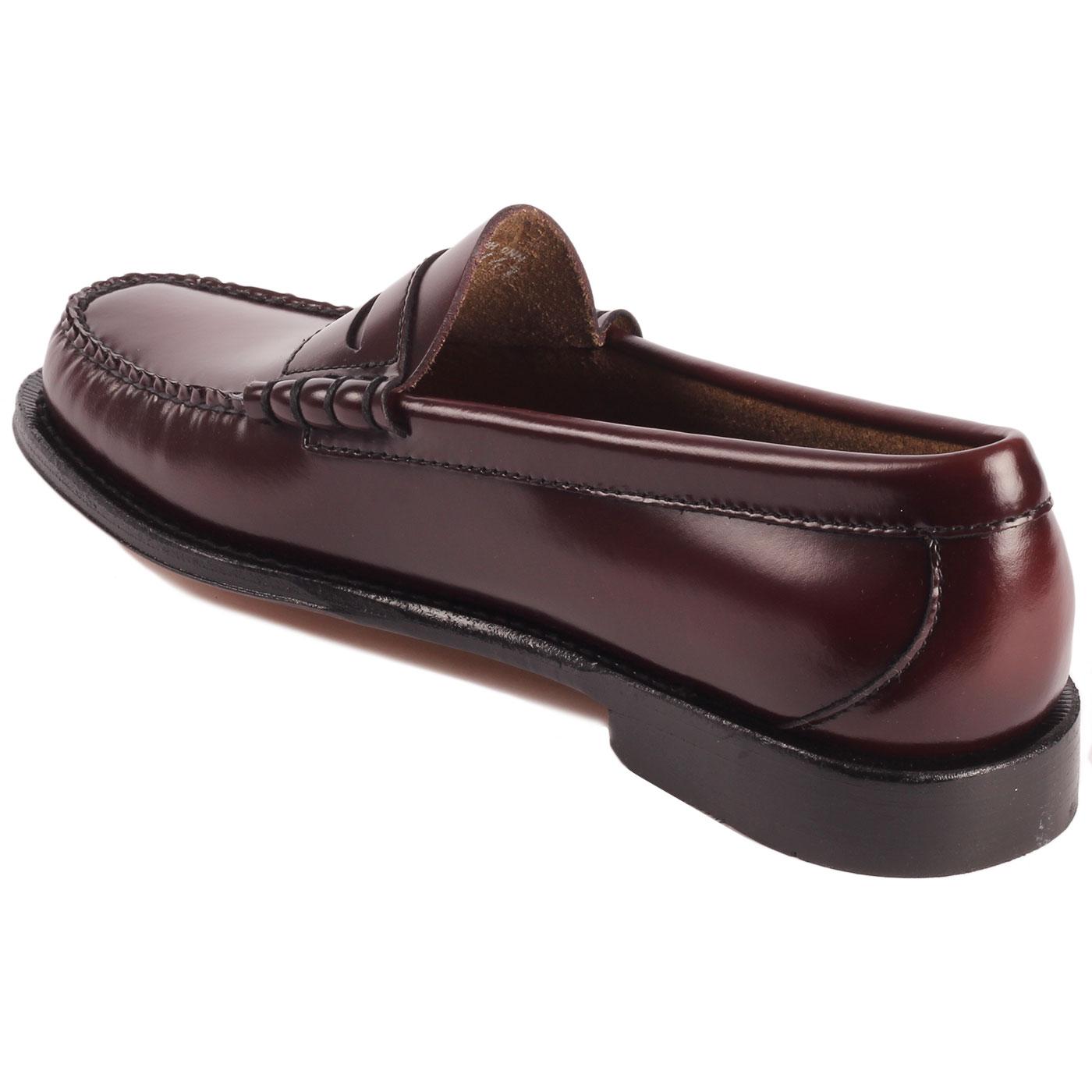 Bass Weejuns Heritage Larson Mod Penny Loafers In Wine 7770