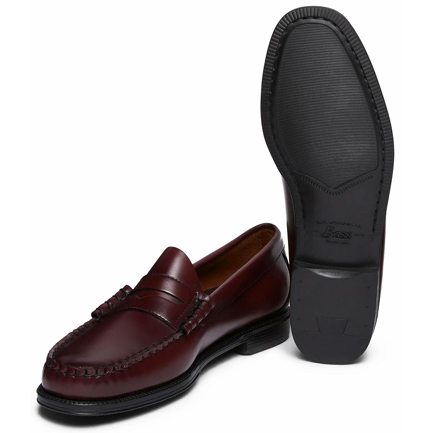 BASS WEEJUNS Easy Weejuns Larson Penny Loafers in Wine