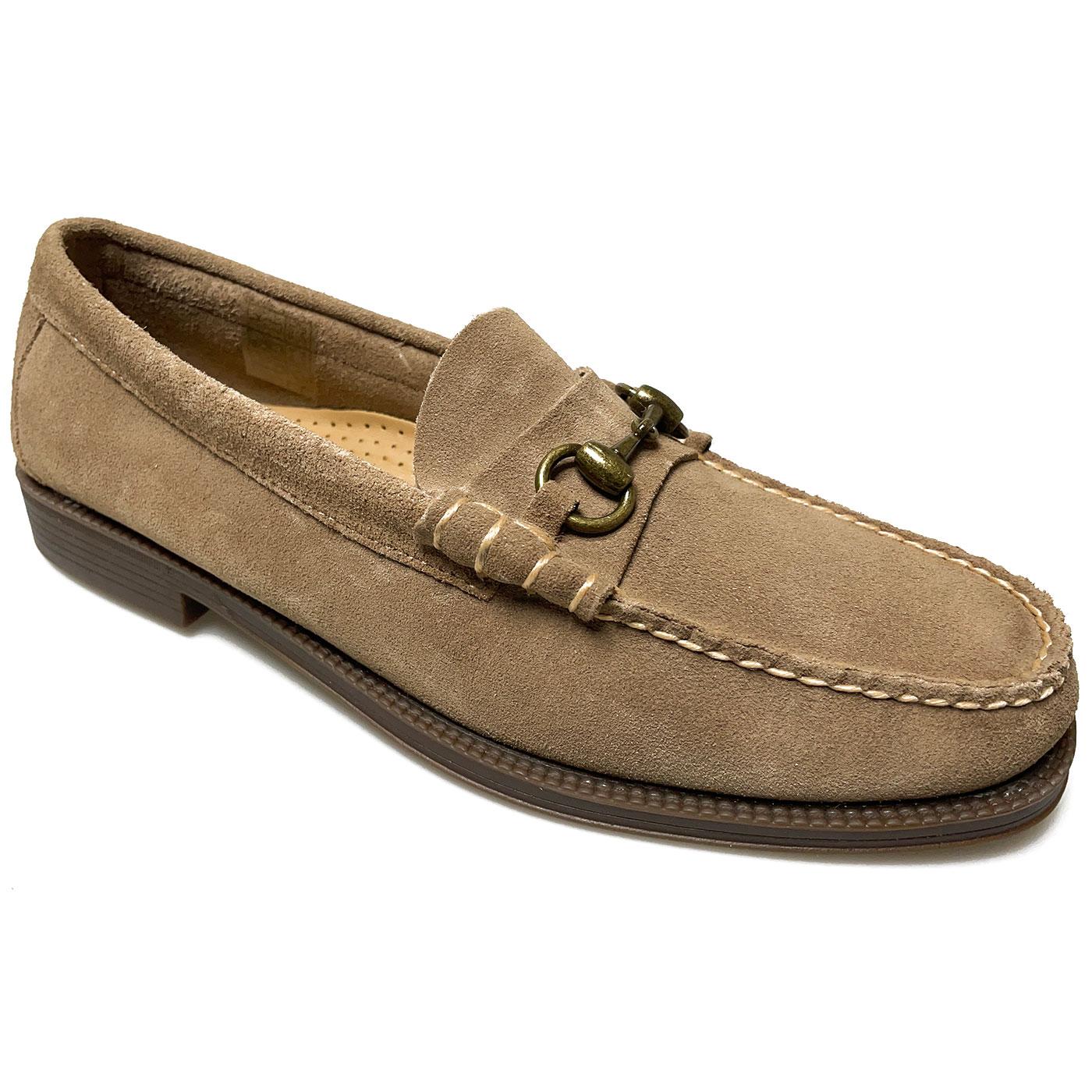 Lincoln Bass Weejuns Earth Suede Horse-Bit Loafers