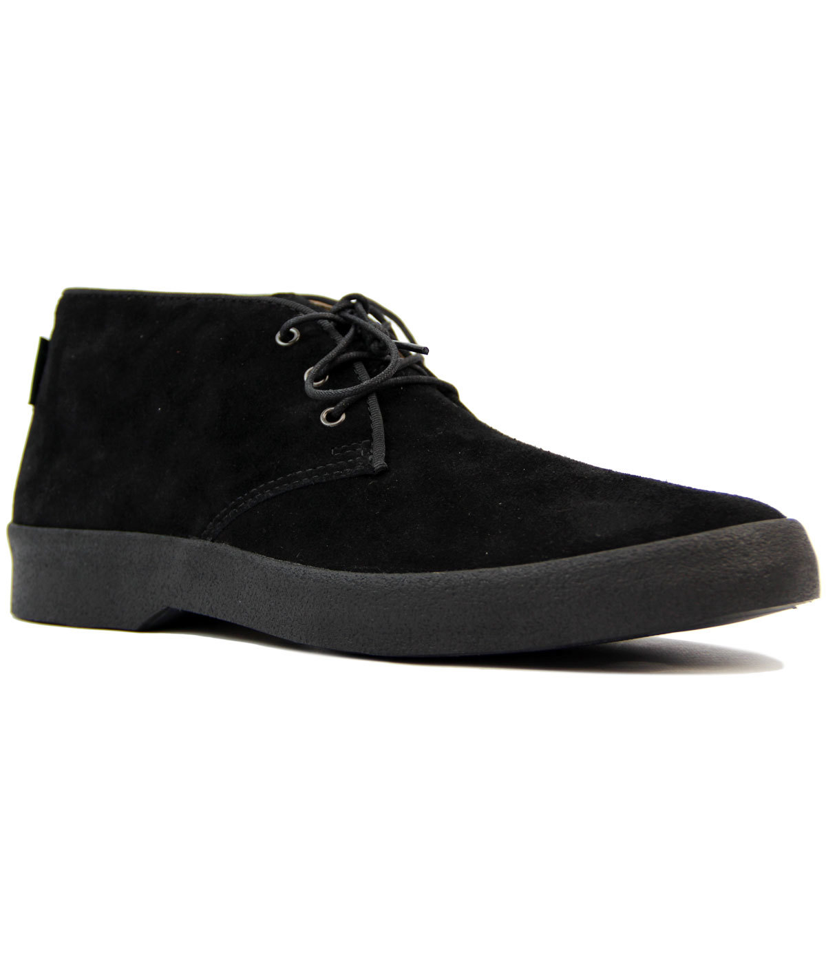 BASS WEEJUNS Scholar Stanford Mod Mid Suede Playboy Boots Black