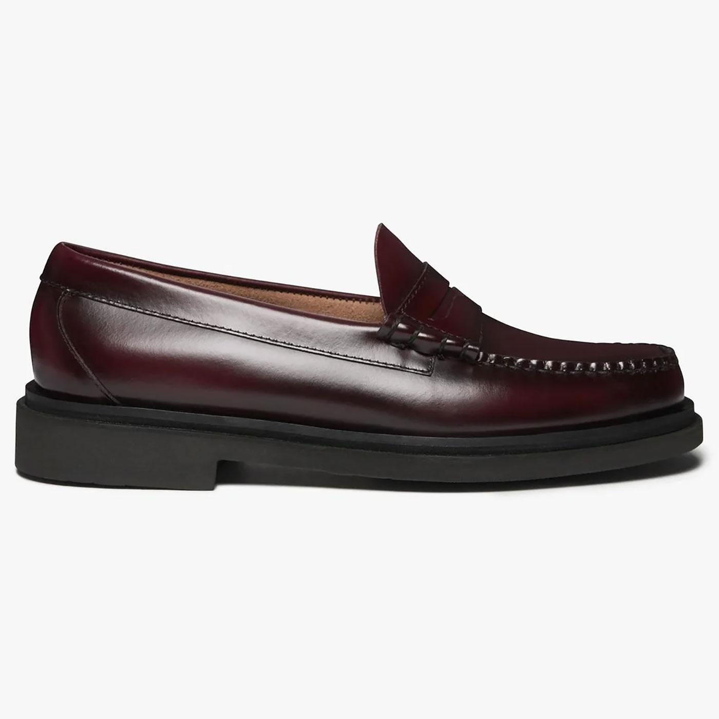 Step Larson Bass Weejuns Moc Leather Penny Loafers