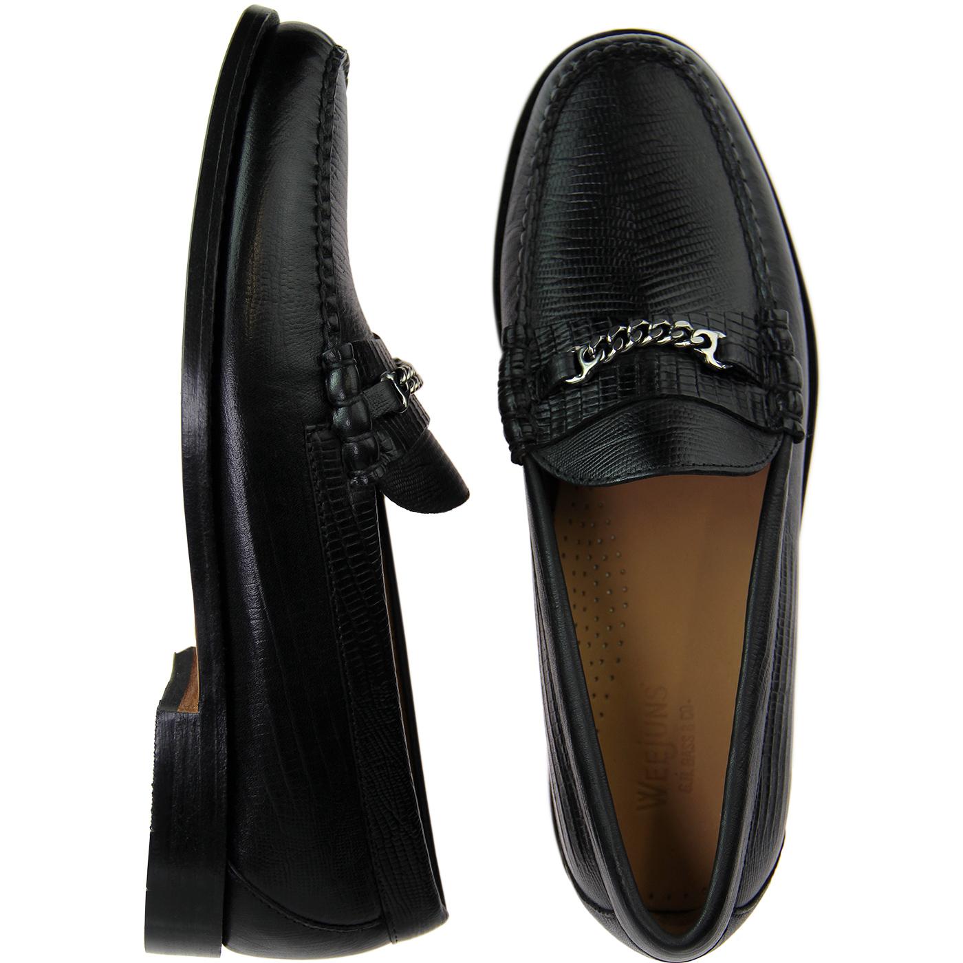 mens black snaffle loafers
