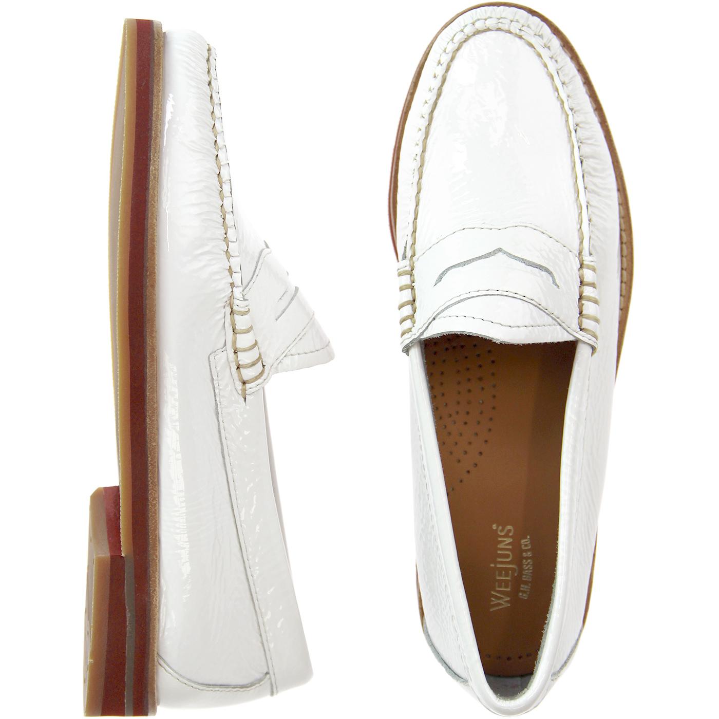 womens white penny loafers