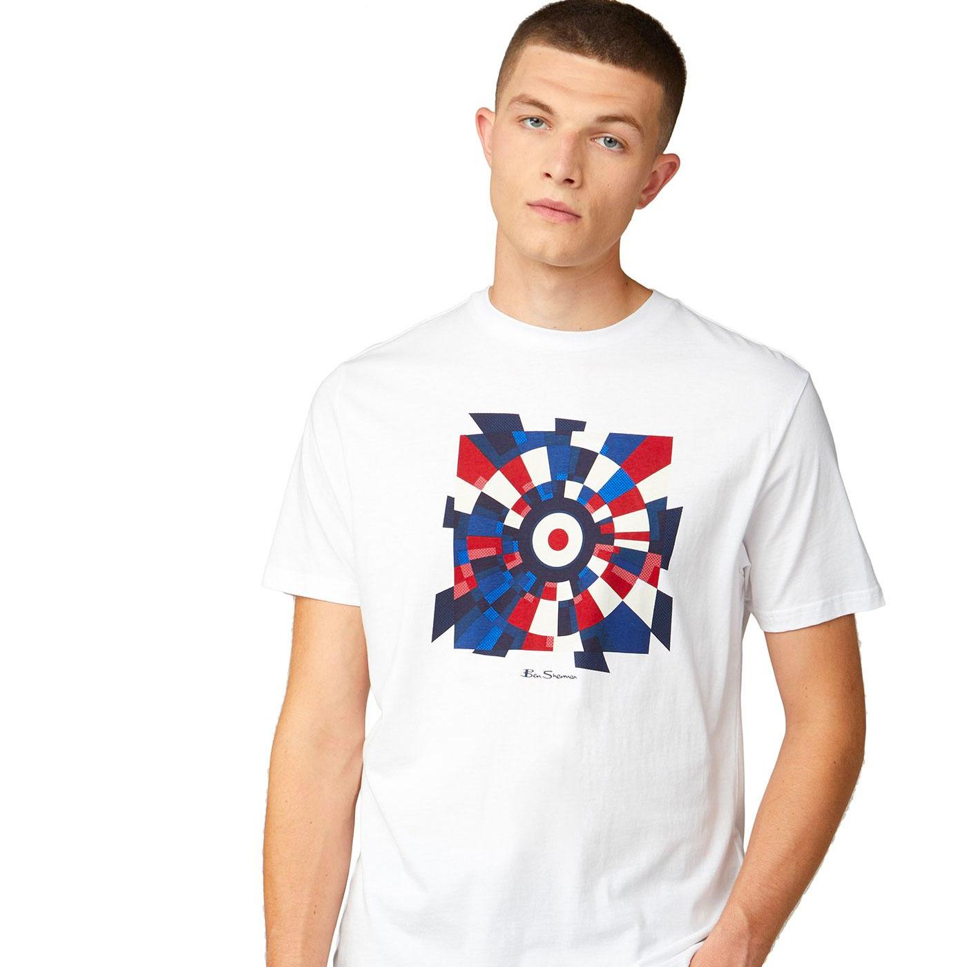 BEN SHERMAN Retro Mod Fractured Target T-Shirt