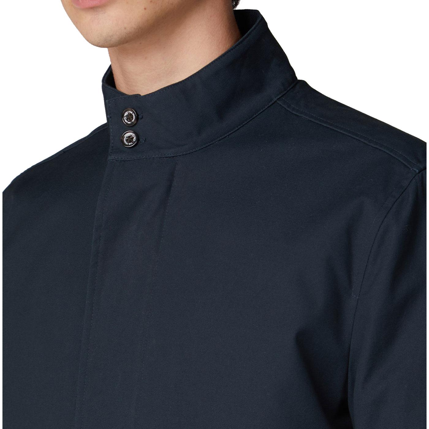 BEN SHERMAN 'Harrimac' Men's Mod Mac Jacket in Navy