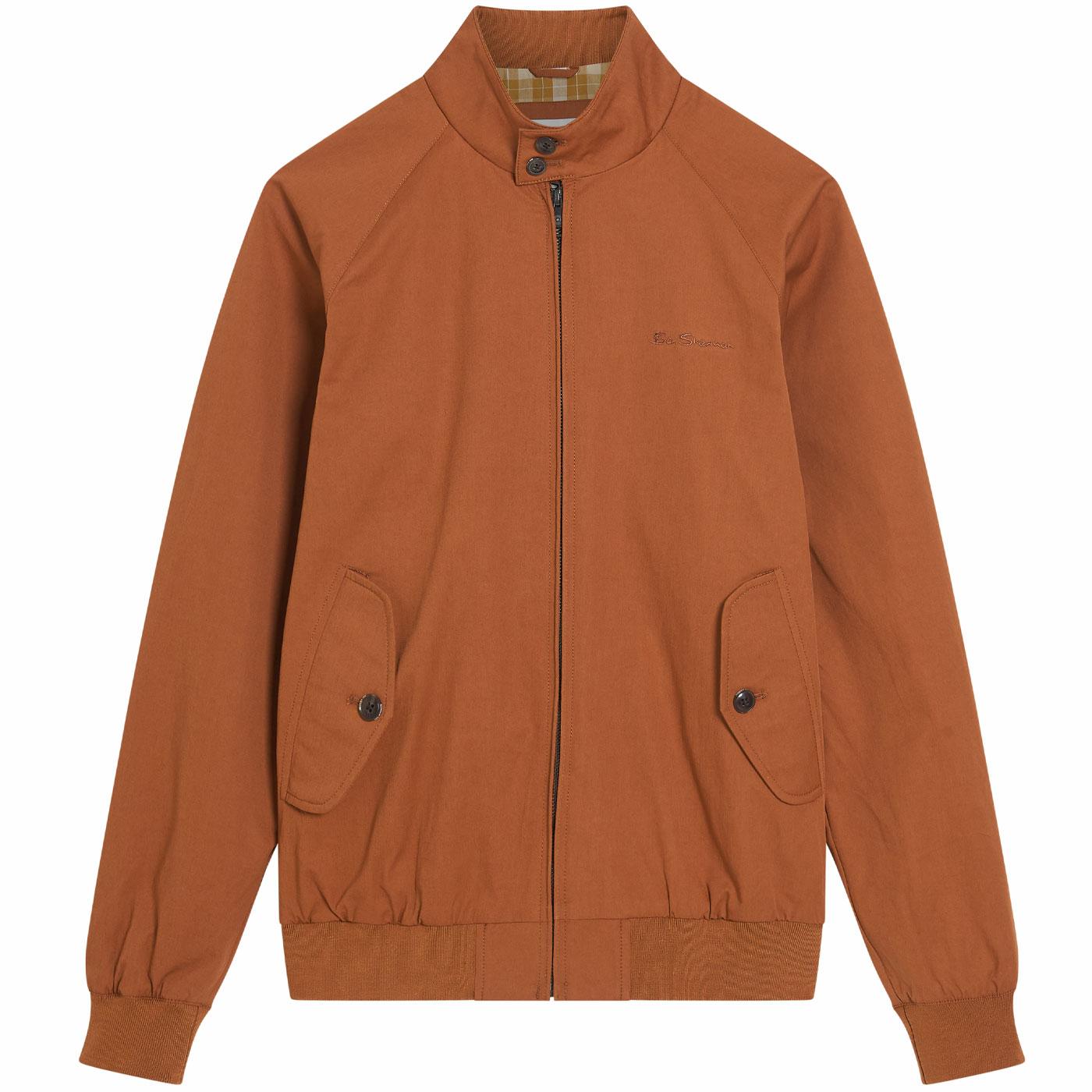 BEN SHERMAN Mod Signature Harrington Jacket Anise