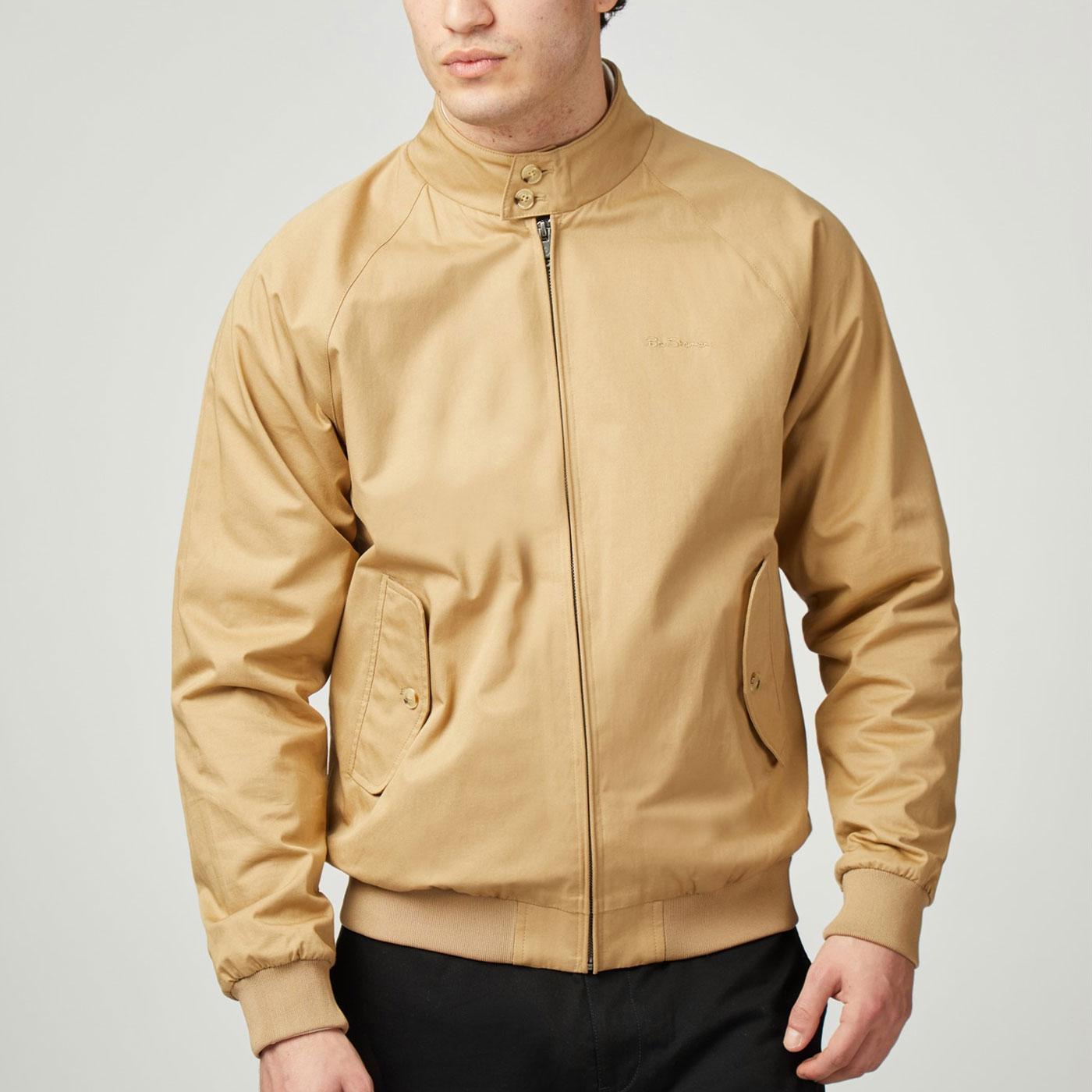 BEN SHERMAN 1960s Mod Signature Harrington Jacket in Sand