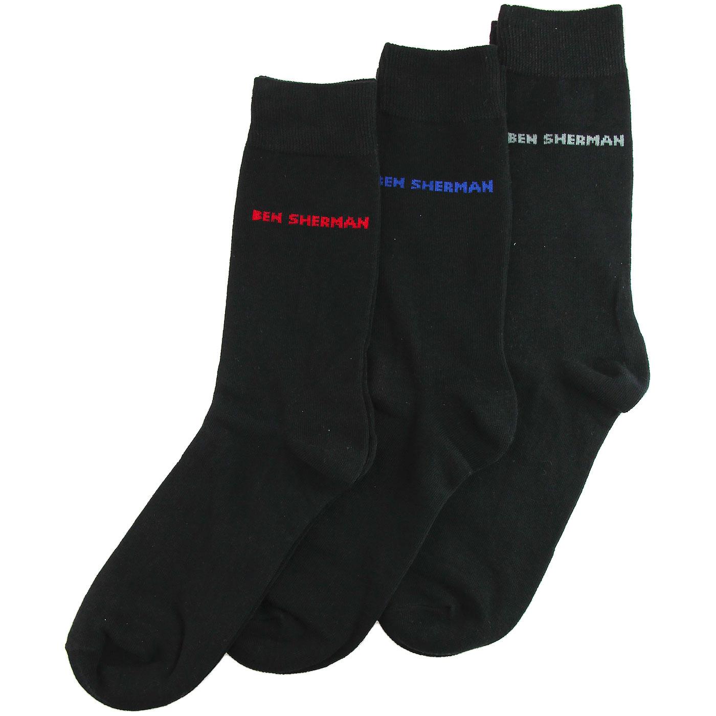 Hedgehunter BEN SHERMAN 3 Pack Signature Socks (B)