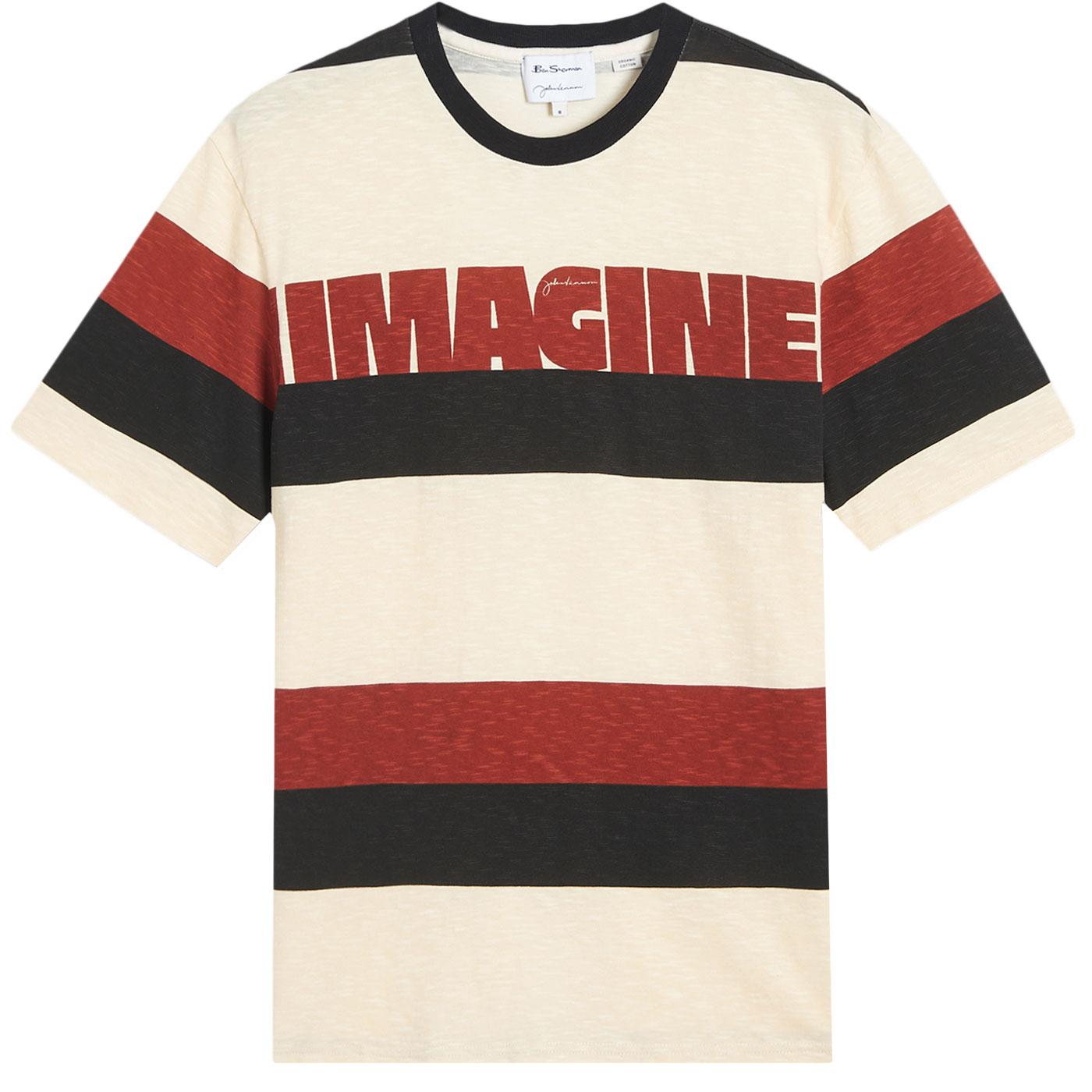 Ben Sherman x John Lennon Imagine Block Stripe Retro T-shirt