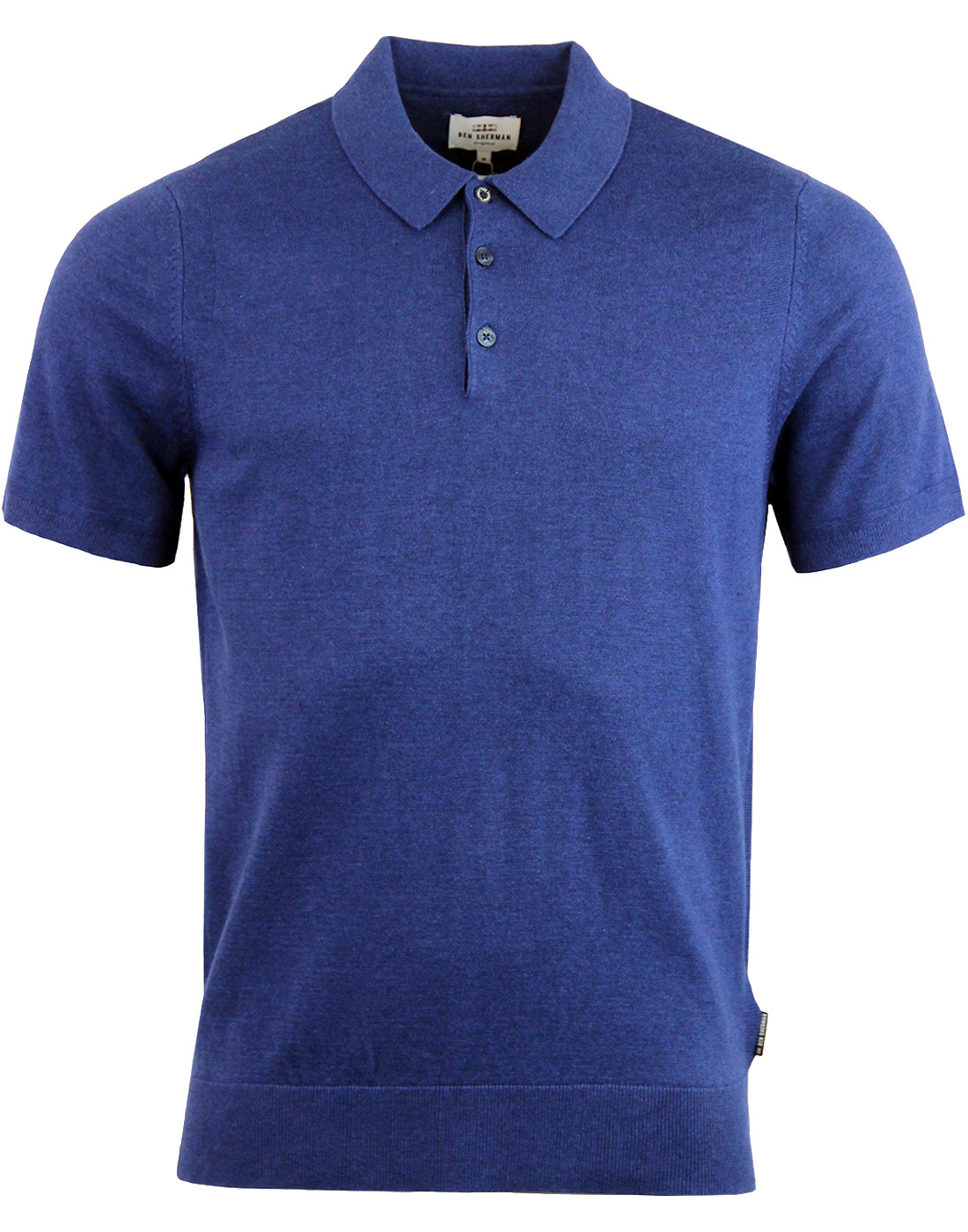 BEN SHERMAN Mod Sixties Knitted Cotton Polo