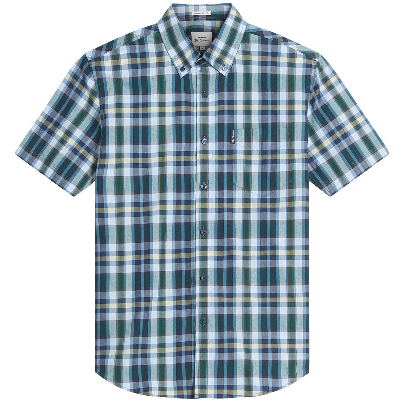 Ben Sherman Irregular Check Button Down Shirt DG