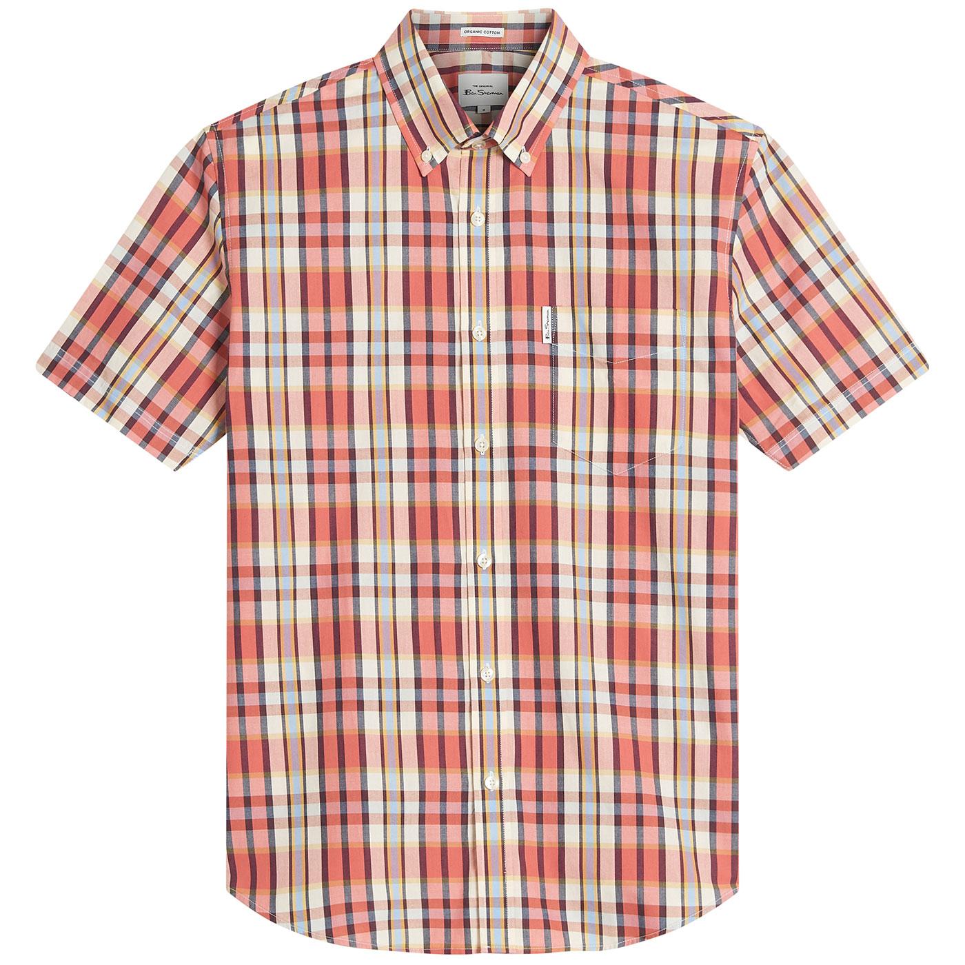 Ben Sherman Irregular Check Button Down SS Shirt C