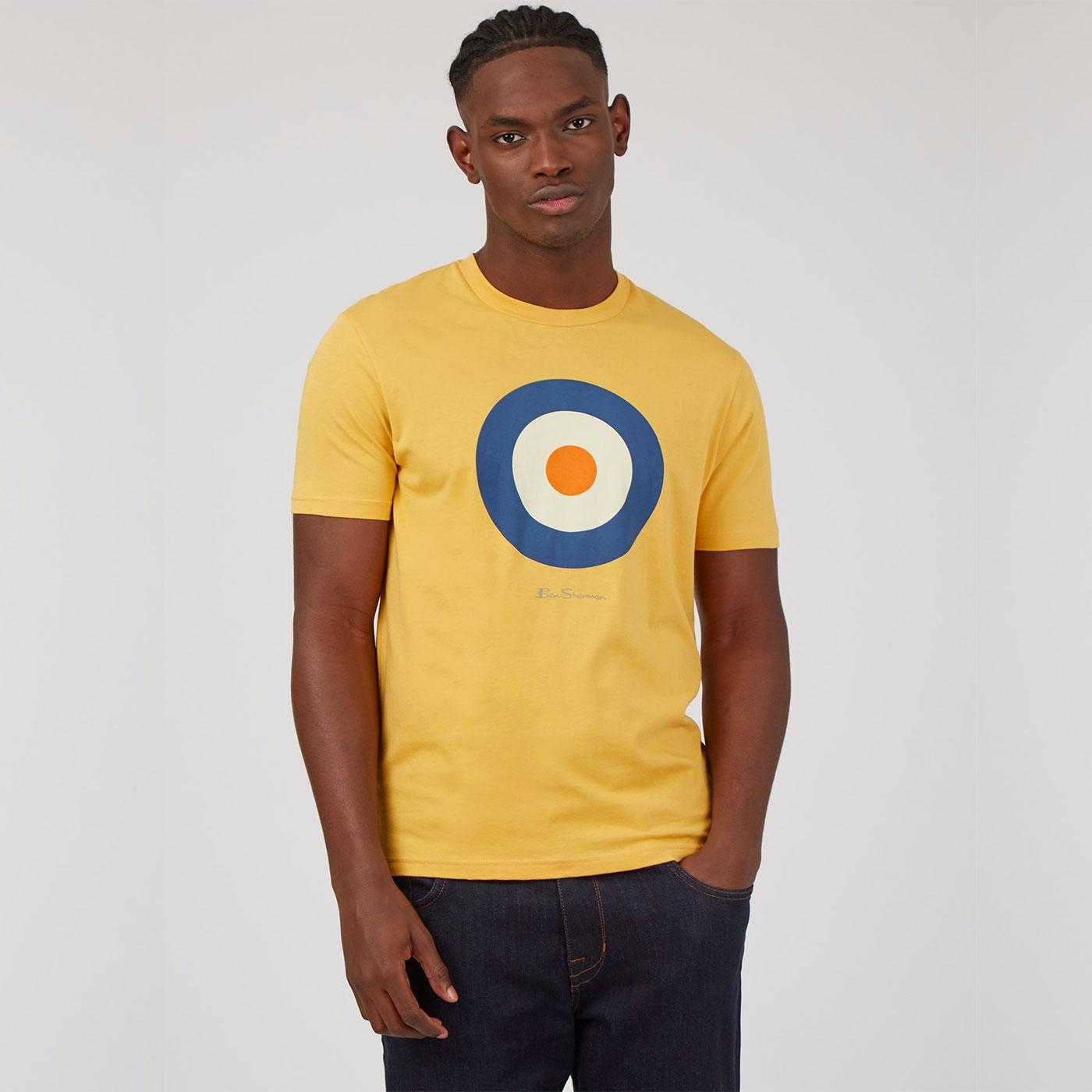 BEN SHERMAN Classic Mod Target Logo Tee in Butterscotch