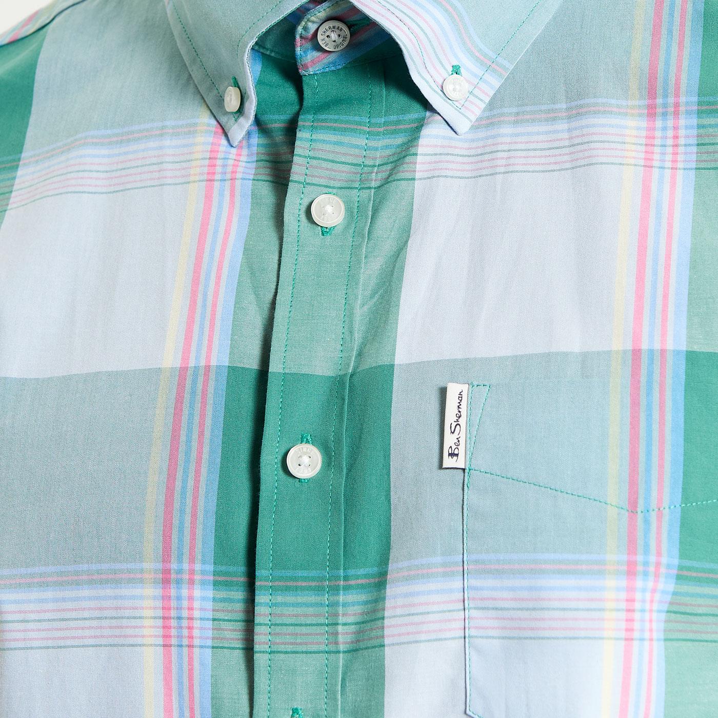 Ben Sherman Retro Multicolour Overcheck SS Shirt F