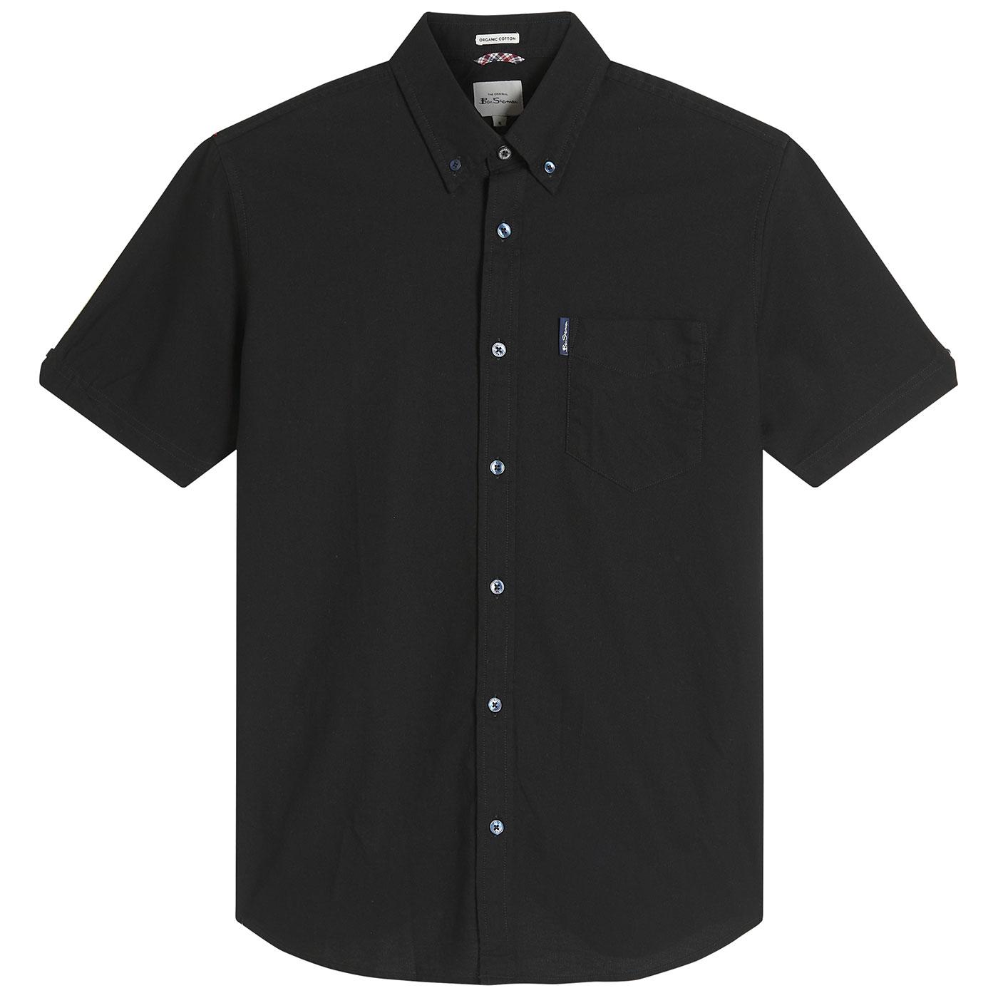 BEN SHERMAN Mod Button Down S/S Oxford Shirt B