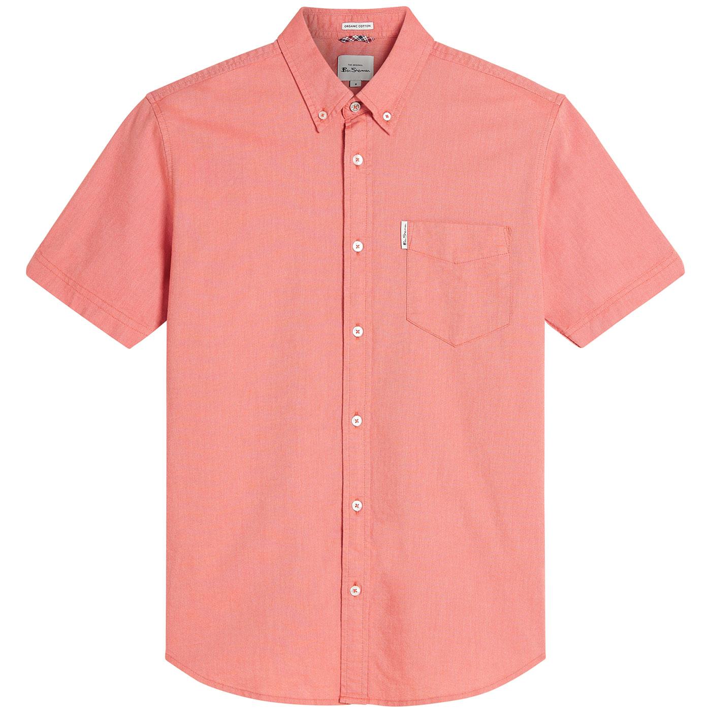 BEN SHERMAN Mod Button Down S/S Oxford Shirt C