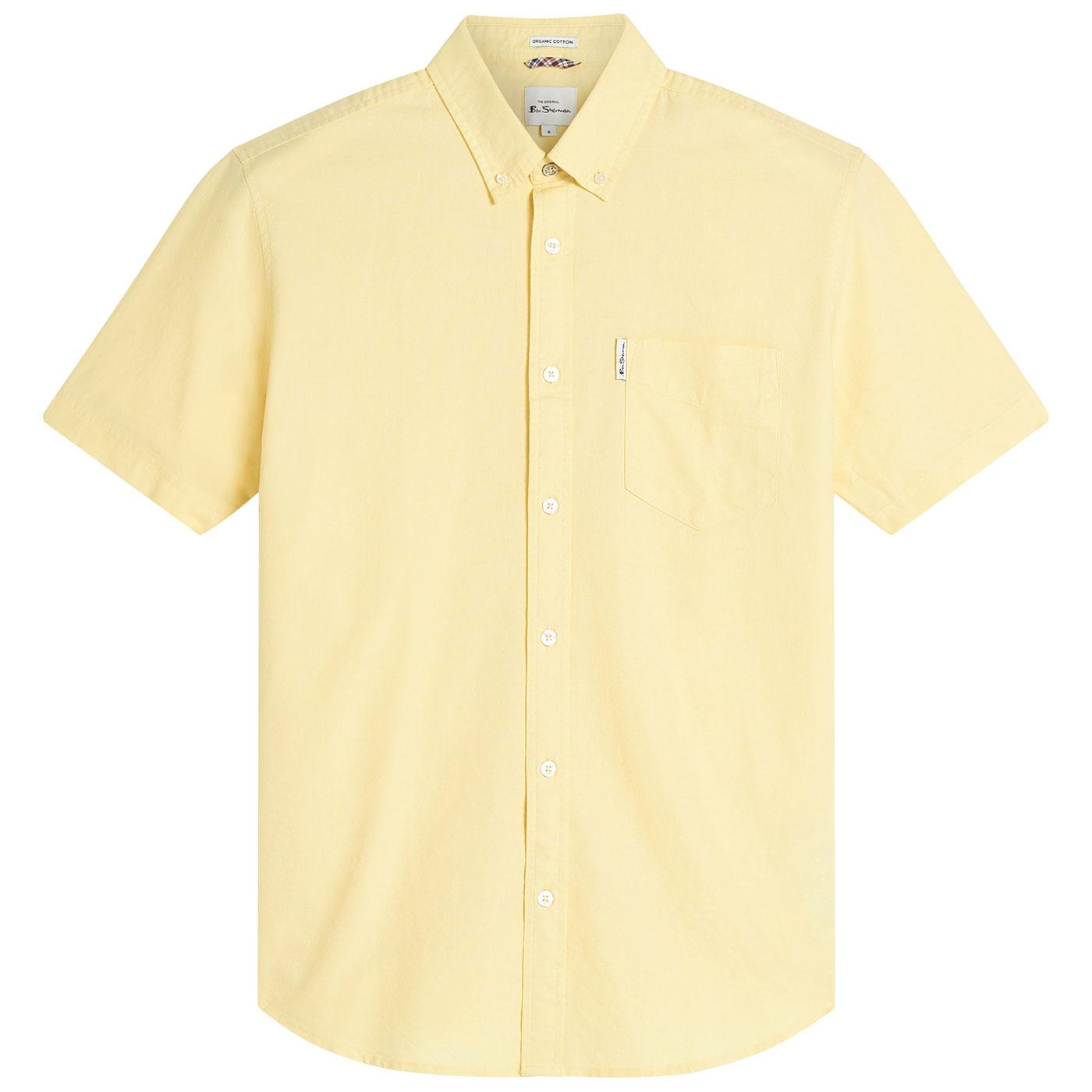 BEN SHERMAN Button Down S/S Oxford Shirt Corn