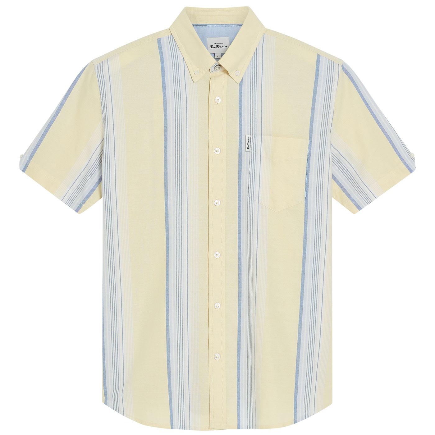 Ben Sherman Oxford Stripe Mod Button Down Shirt C