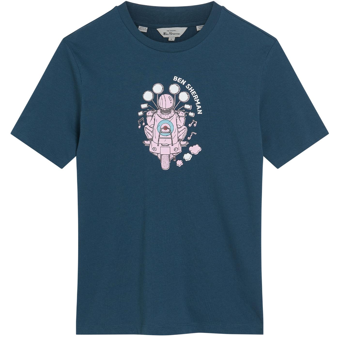 Ben Sherman Retro 60s Mod Scooter Graphic Tee I