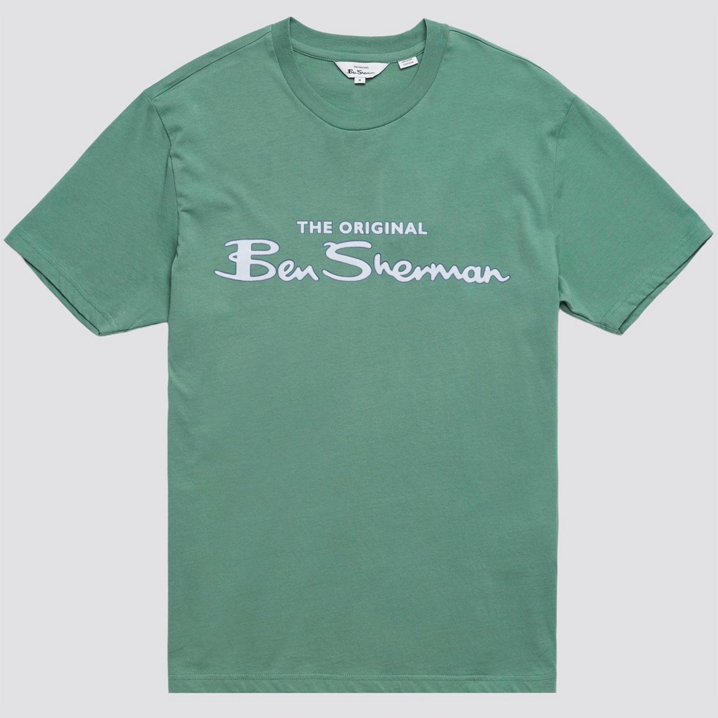 BEN SHERMAN Men's Retro Signature Logo T-shirt GG
