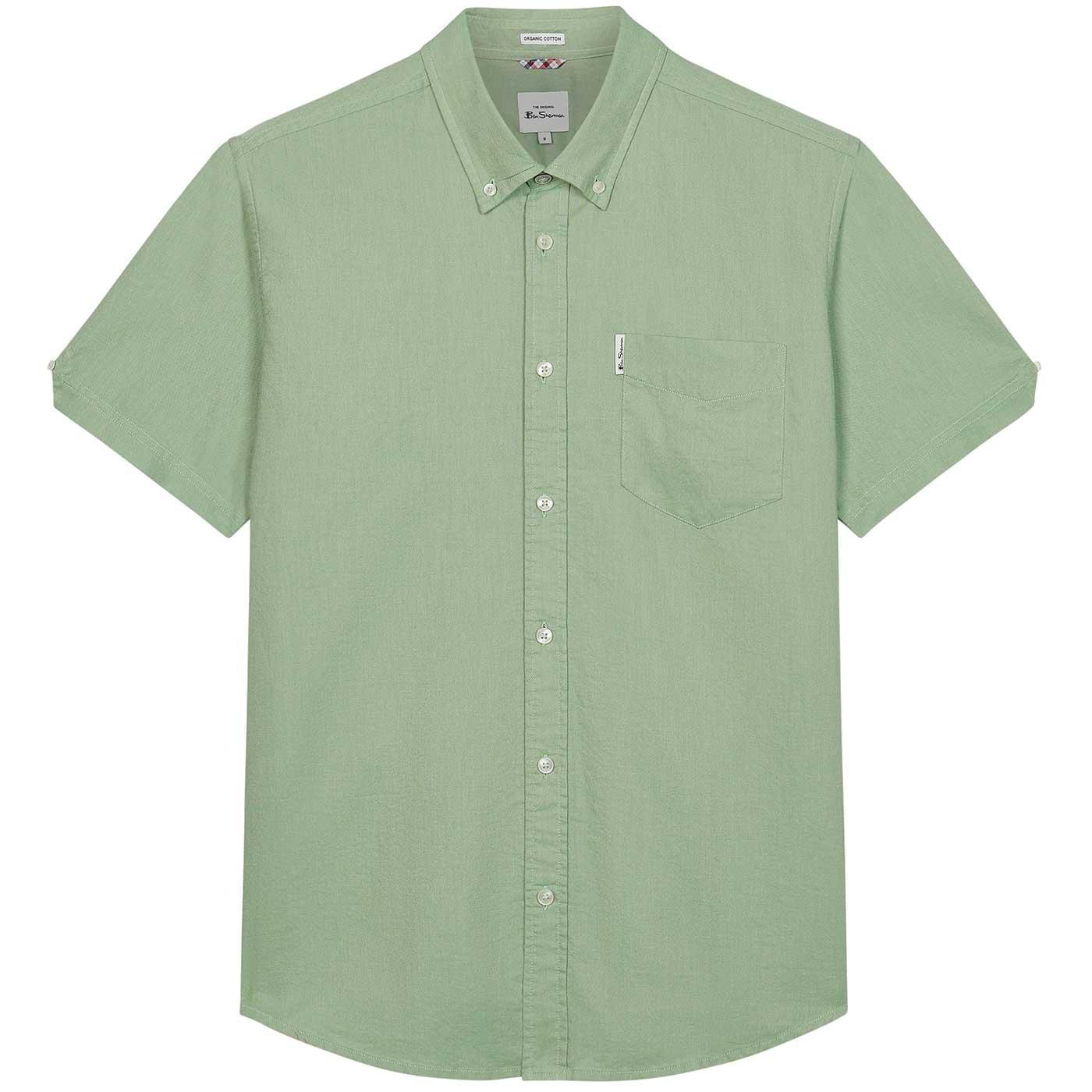 BEN SHERMAN Mod Button Down S/S Oxford Shirt G