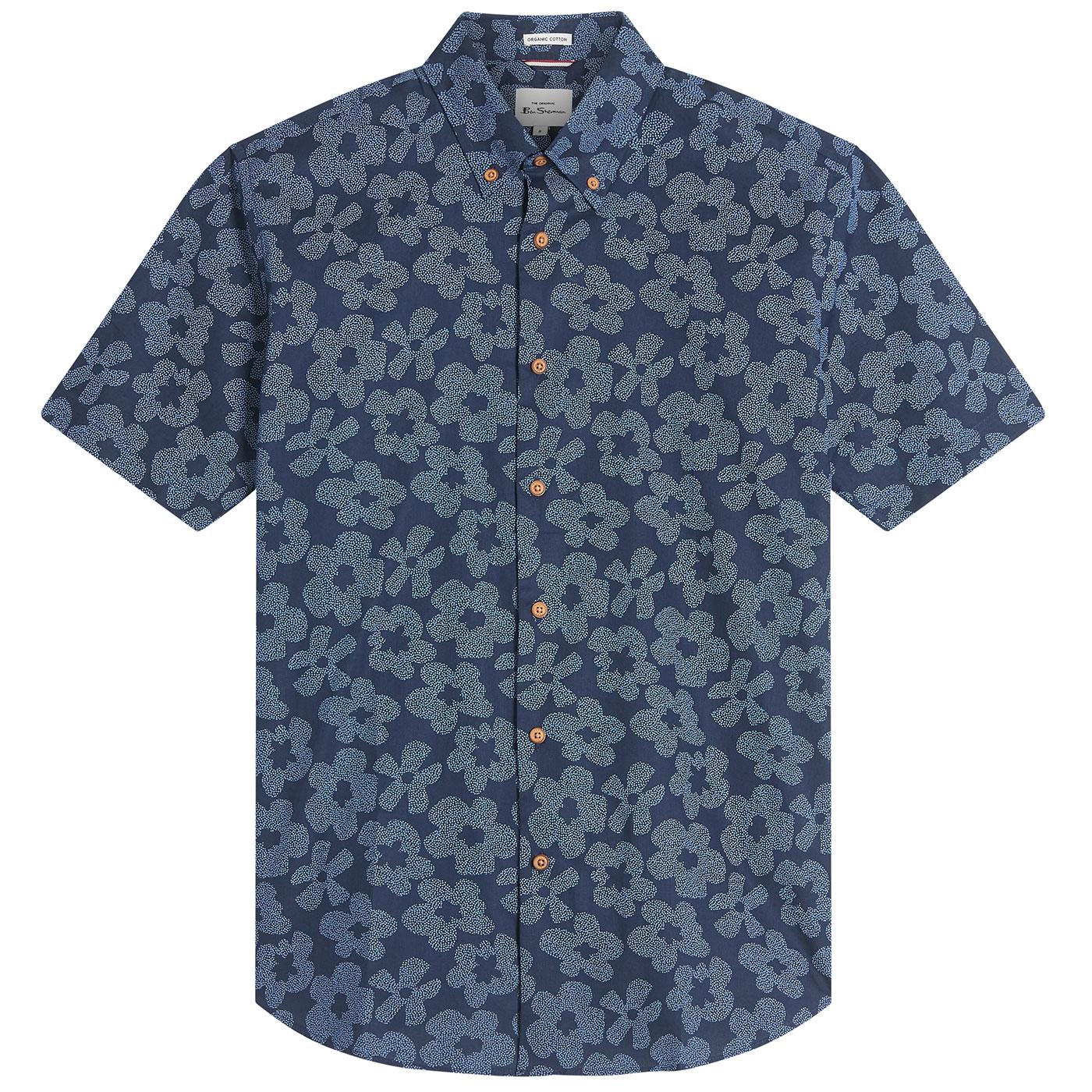 Ben Sherman Stipple Floral SS Button Down Shirt DN