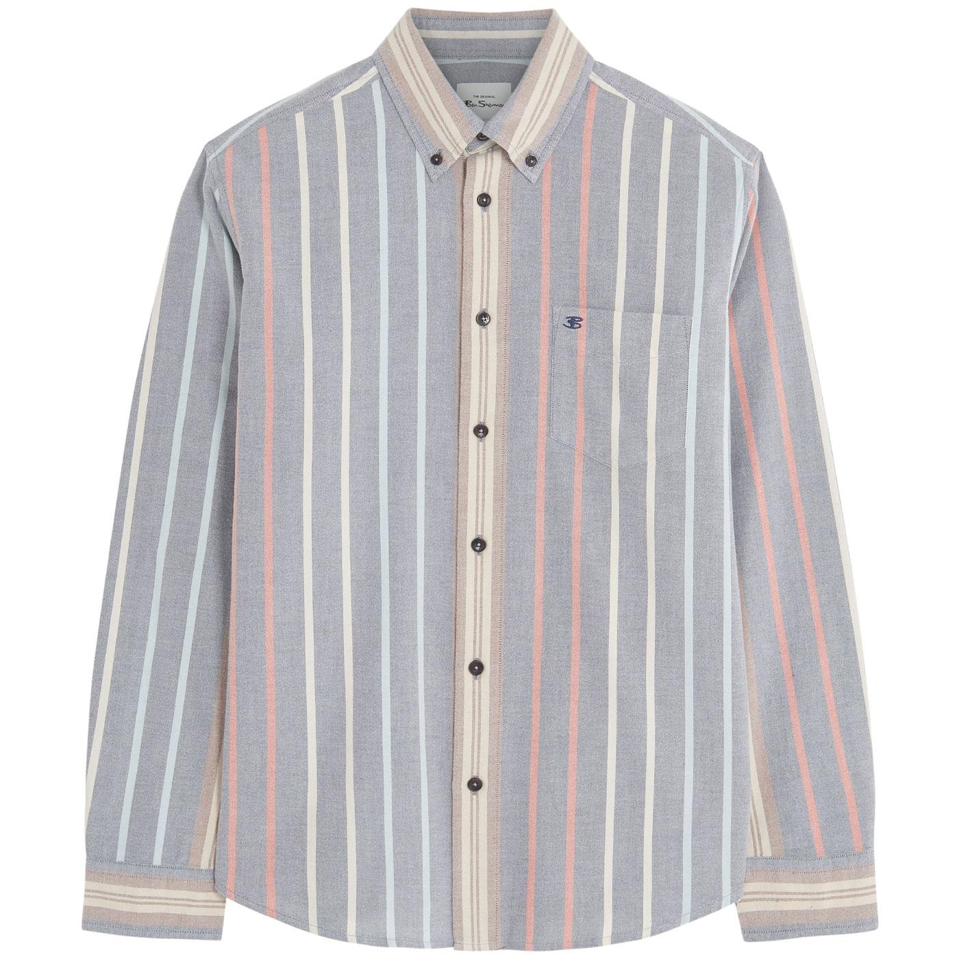 Ben Sherman Variegated Stripe Button Down Shirt MI