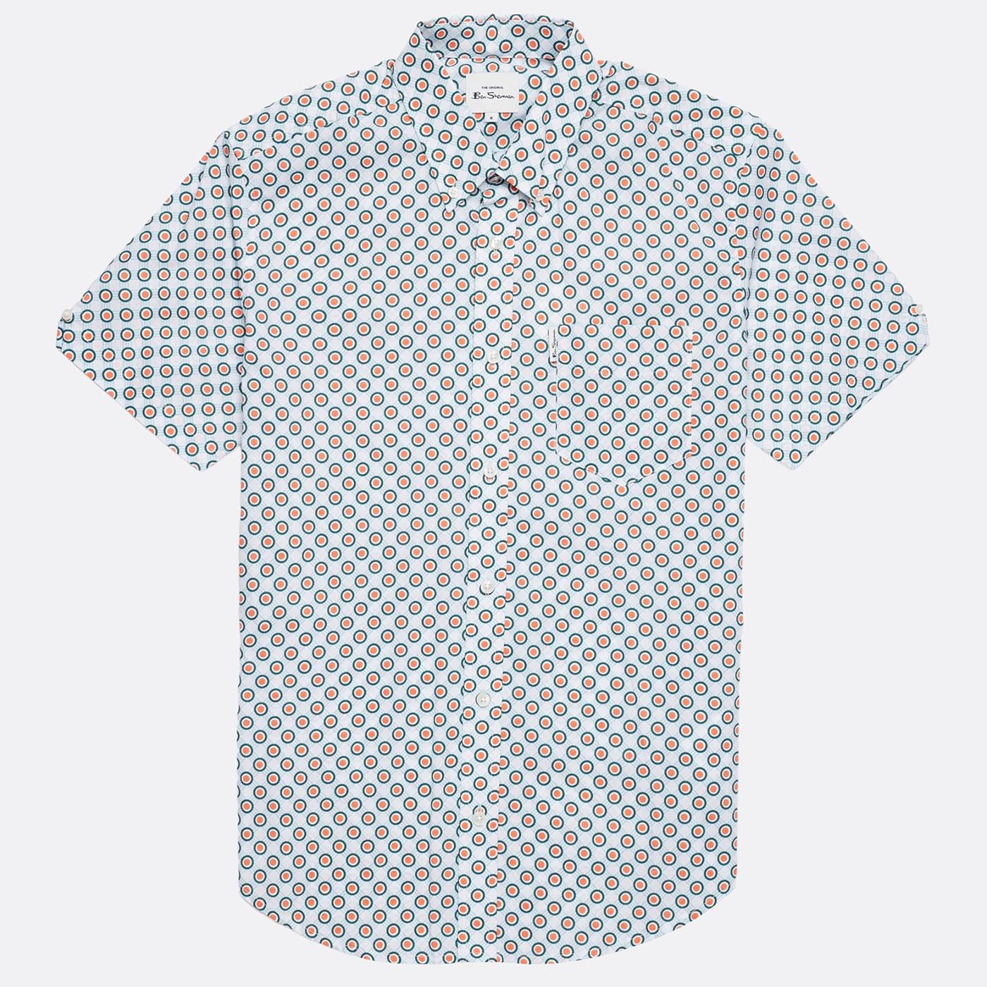 BEN SHERMAN Mod Target Spot Print S/S Shirt