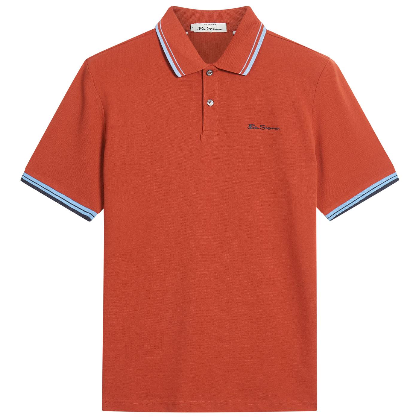 Ben Sherman Mod Tipped Signature Pique Polo BR
