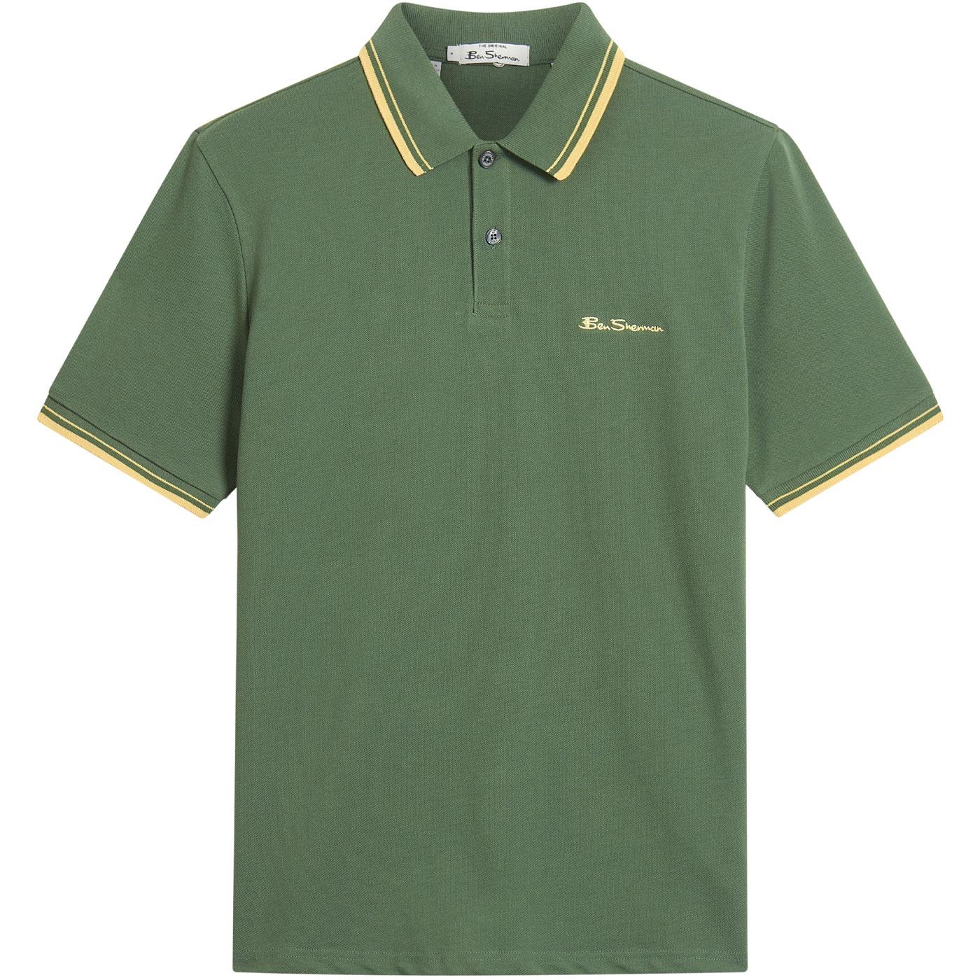 Ben Sherman Mod Tipped Signature Pique Polo DJ