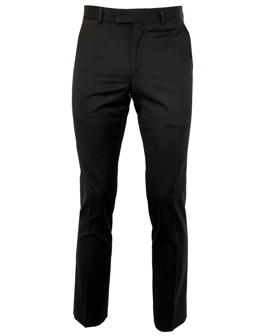 BEN SHERMAN Tailoring Mod Slim Black Trousers