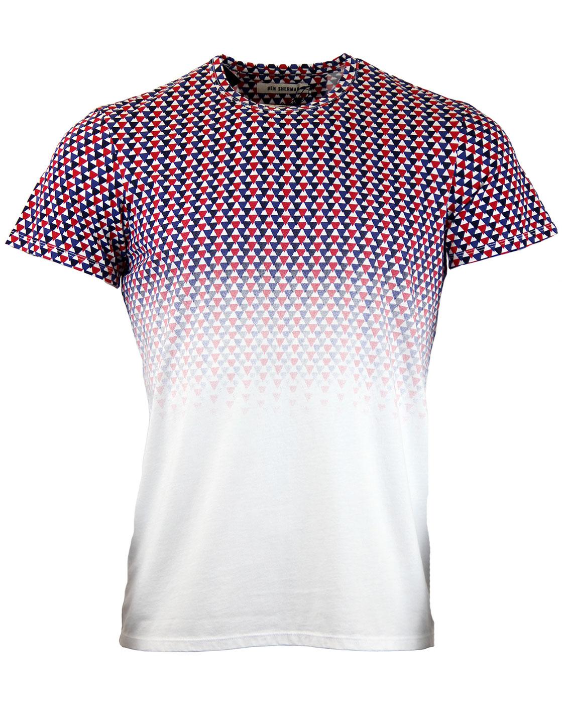 BEN SHERMAN Ombre Print Vintage Bunting T-Shirt 