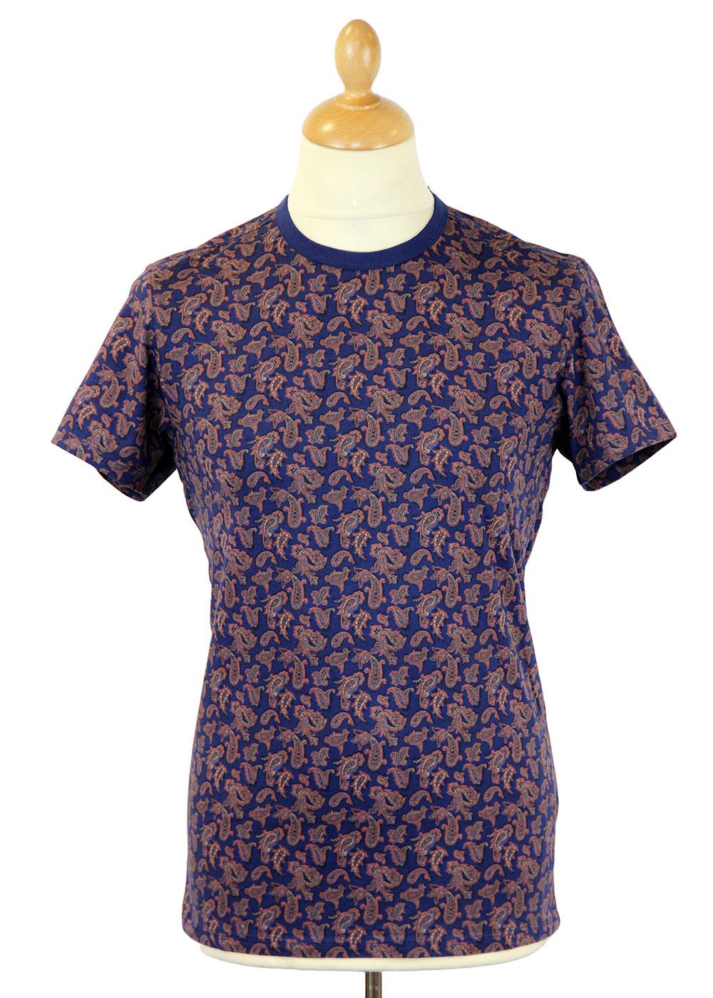 BEN SHERMAN Retro 60s Mod Paisley T-Shirt (MB)