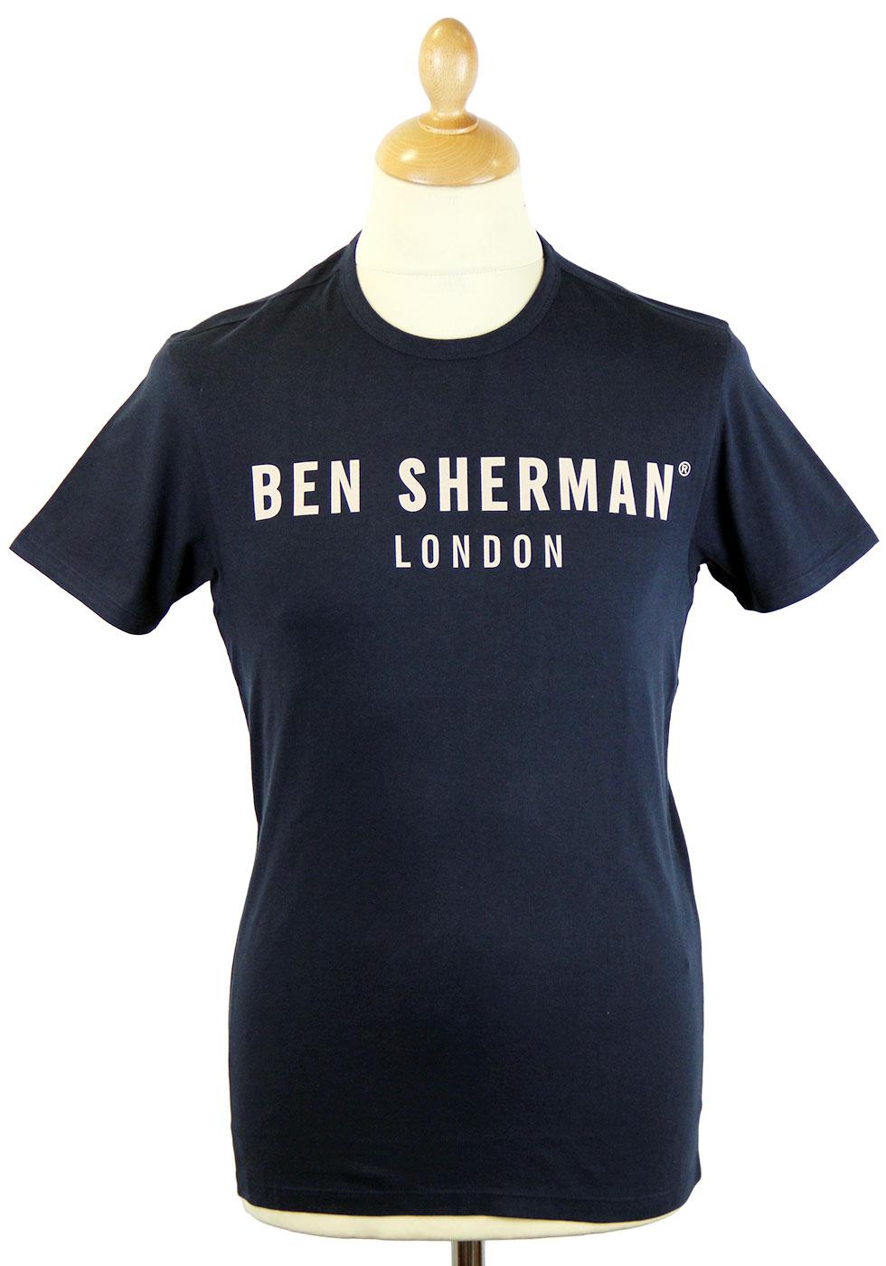 BEN SHERMAN Retro Mod Core Signature Logo T-Shirt